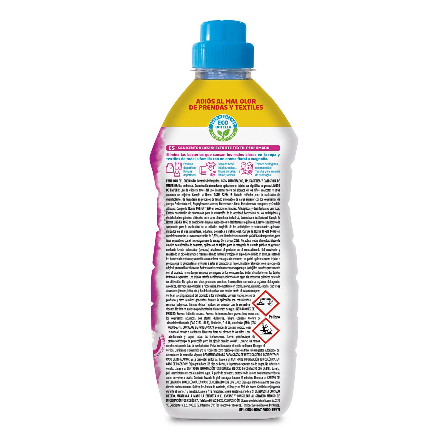 Desinfectante textil perfumado Essence Sanicentro 1 l.