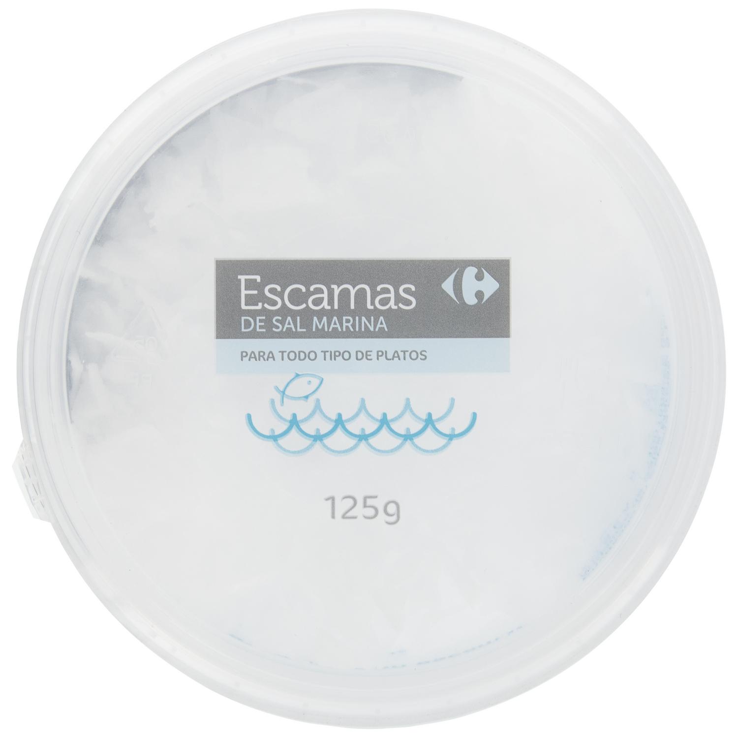 Sal marina en escamas Carrefour 125 g.