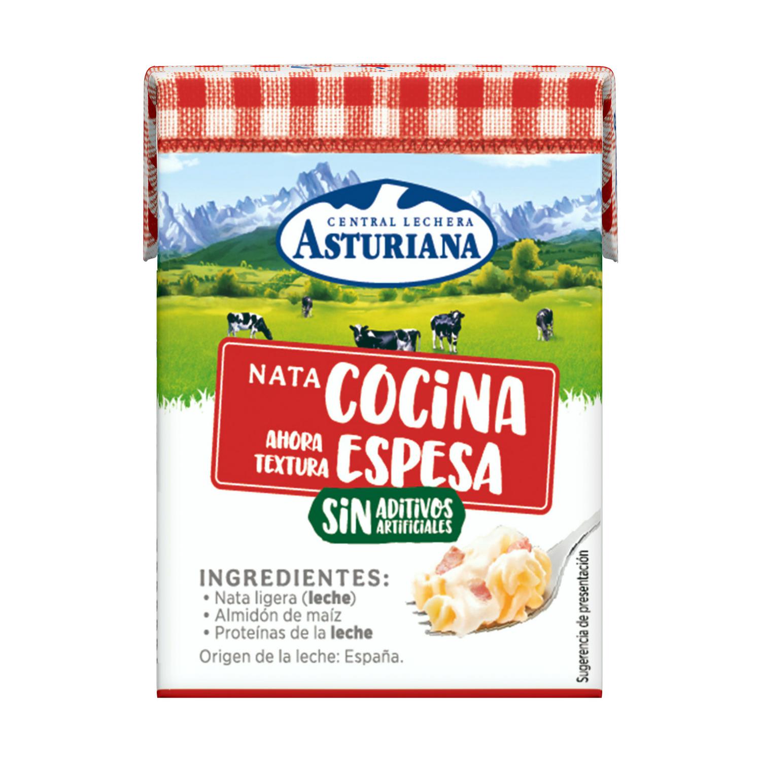 Nata para cocinar Central Lechera Asturiana 200 ml.