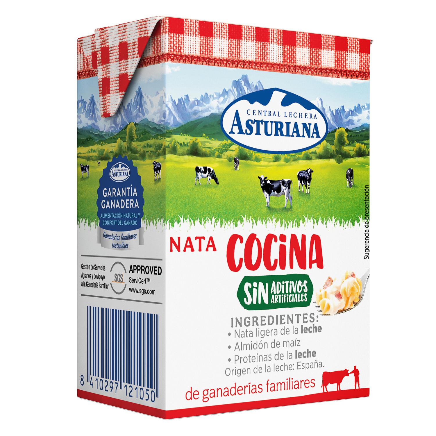 Nata para cocinar Central Lechera Asturiana 200 ml.