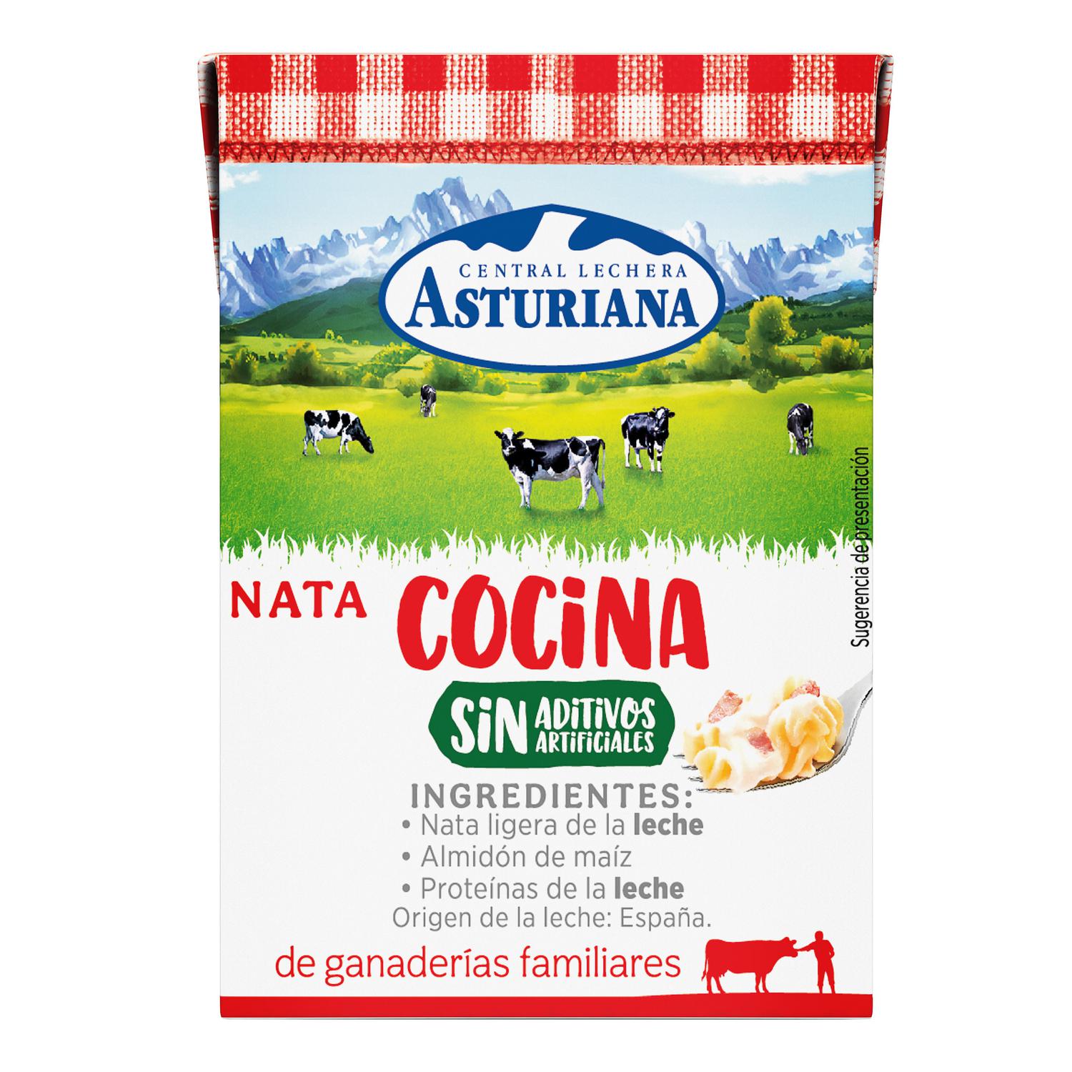 Nata para cocinar Central Lechera Asturiana 200 ml.