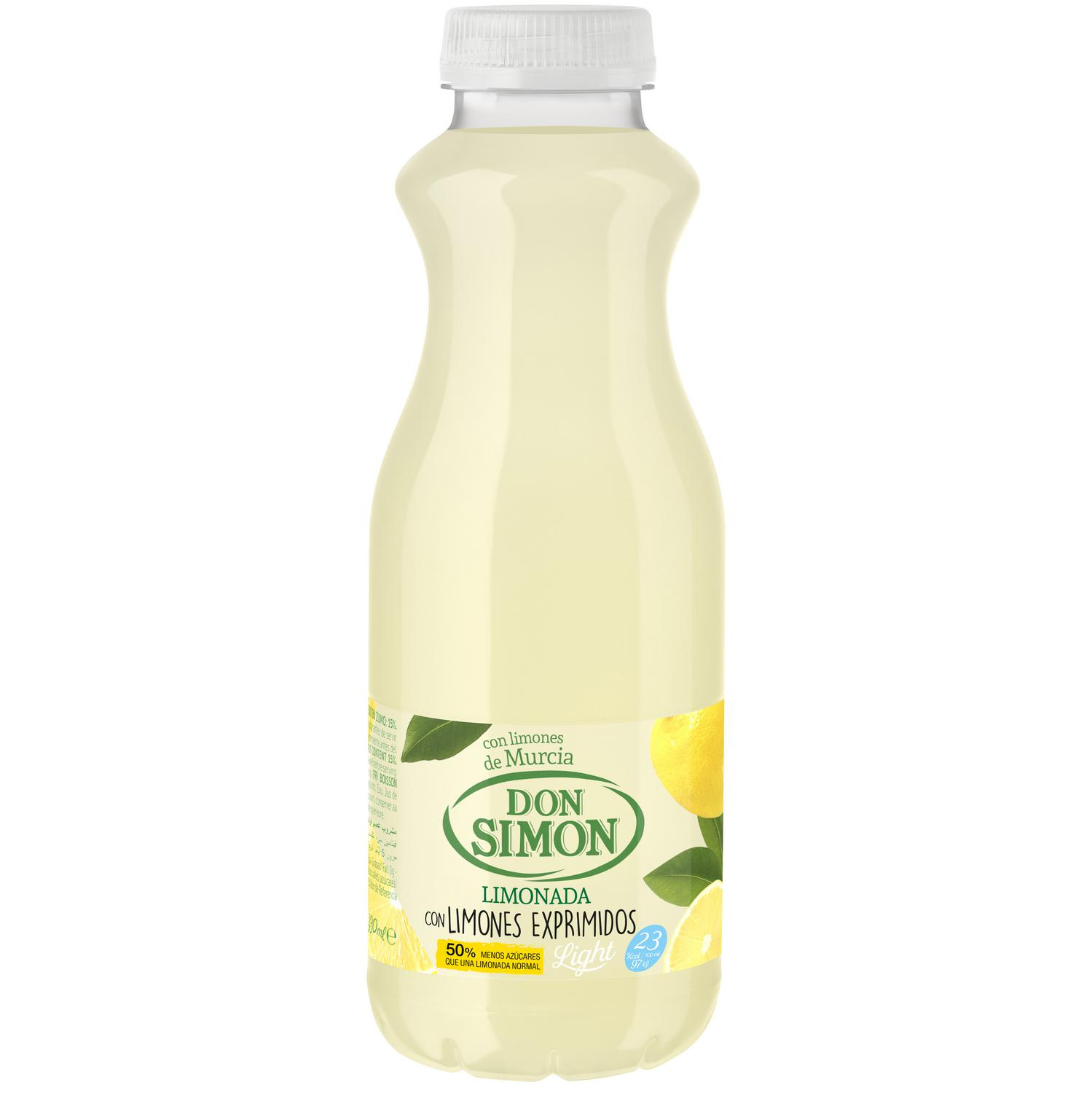 Limonada con limones exprimidos light Don Simón botella 33 cl.