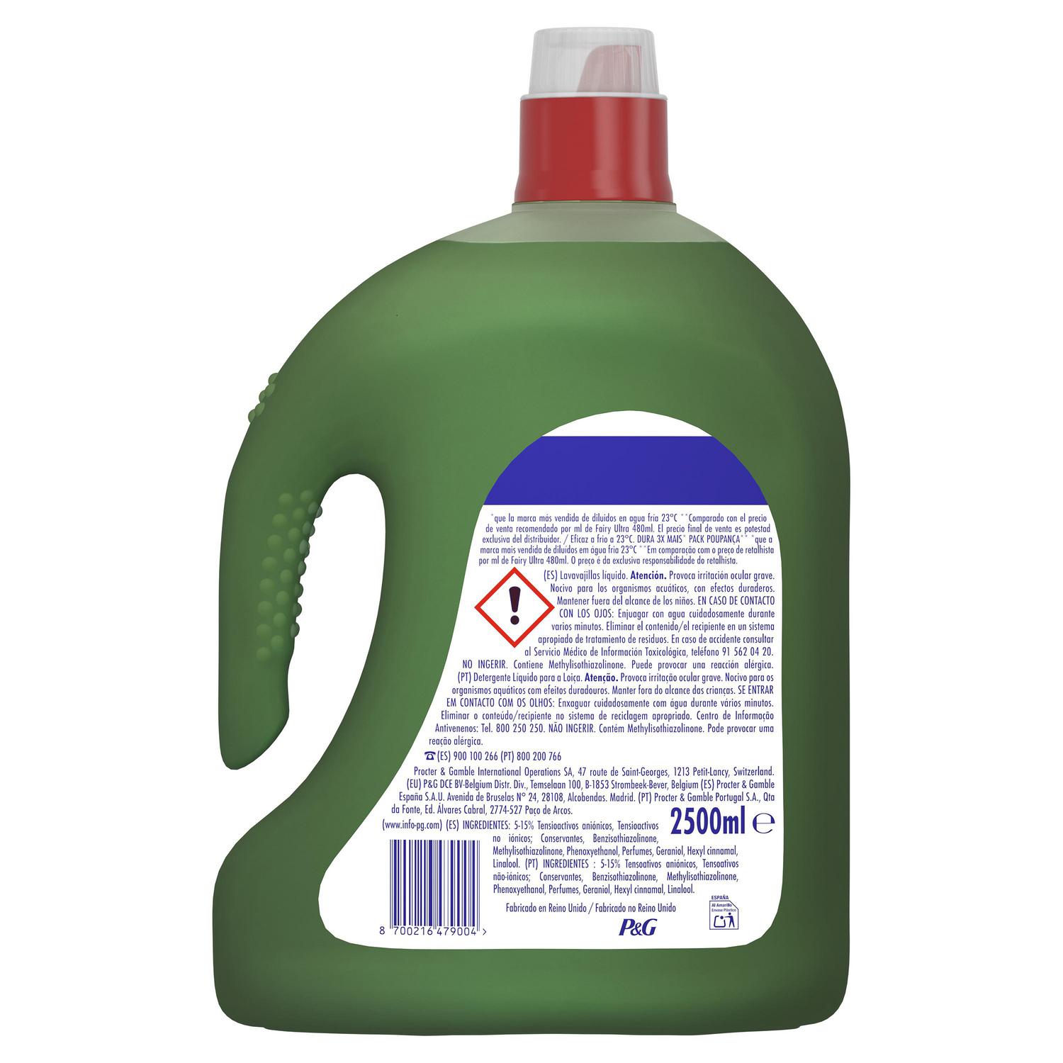 Gel para lavavajillas ultra original Fairy 2,5 l.