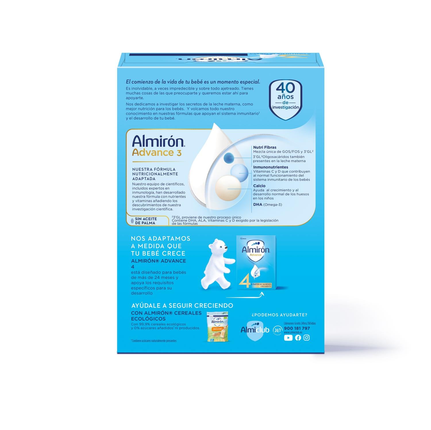 Leche infantil de crecimiento desde los 12 meses Almirón Advance 1200 g.