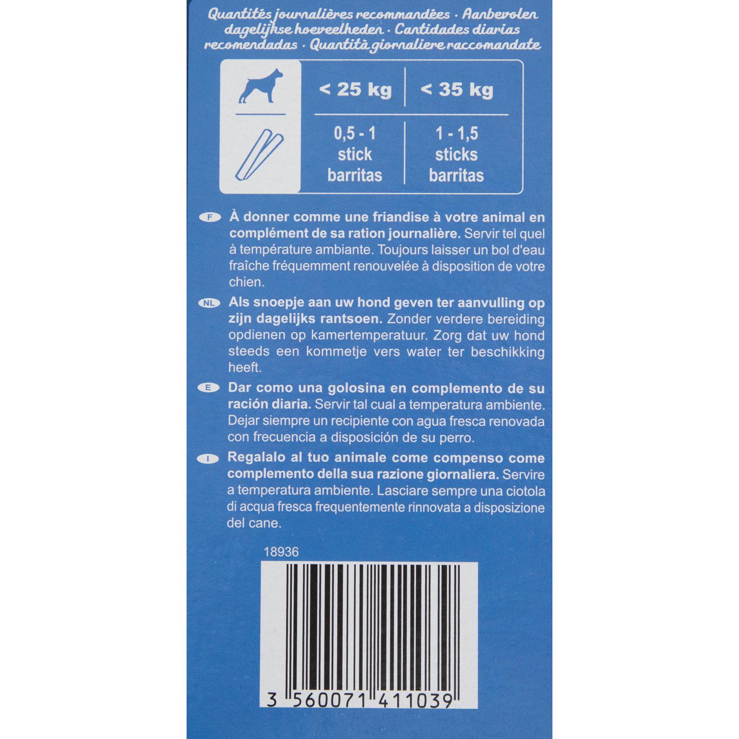 Snack dental para perro mediano grande Carrefour 28 unidades 720 g.