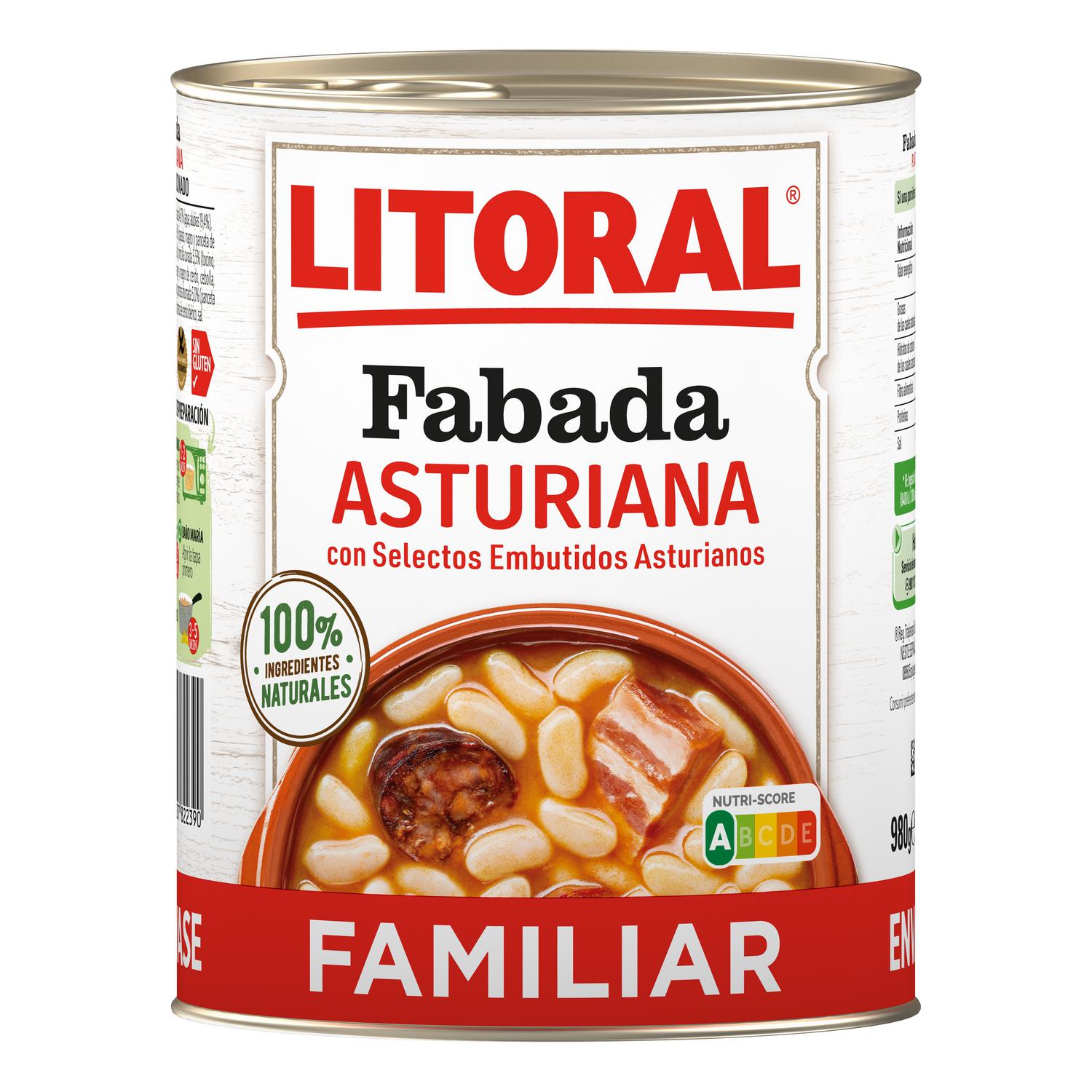 Fabada Asturiana Litoral sin gluten 980 g.