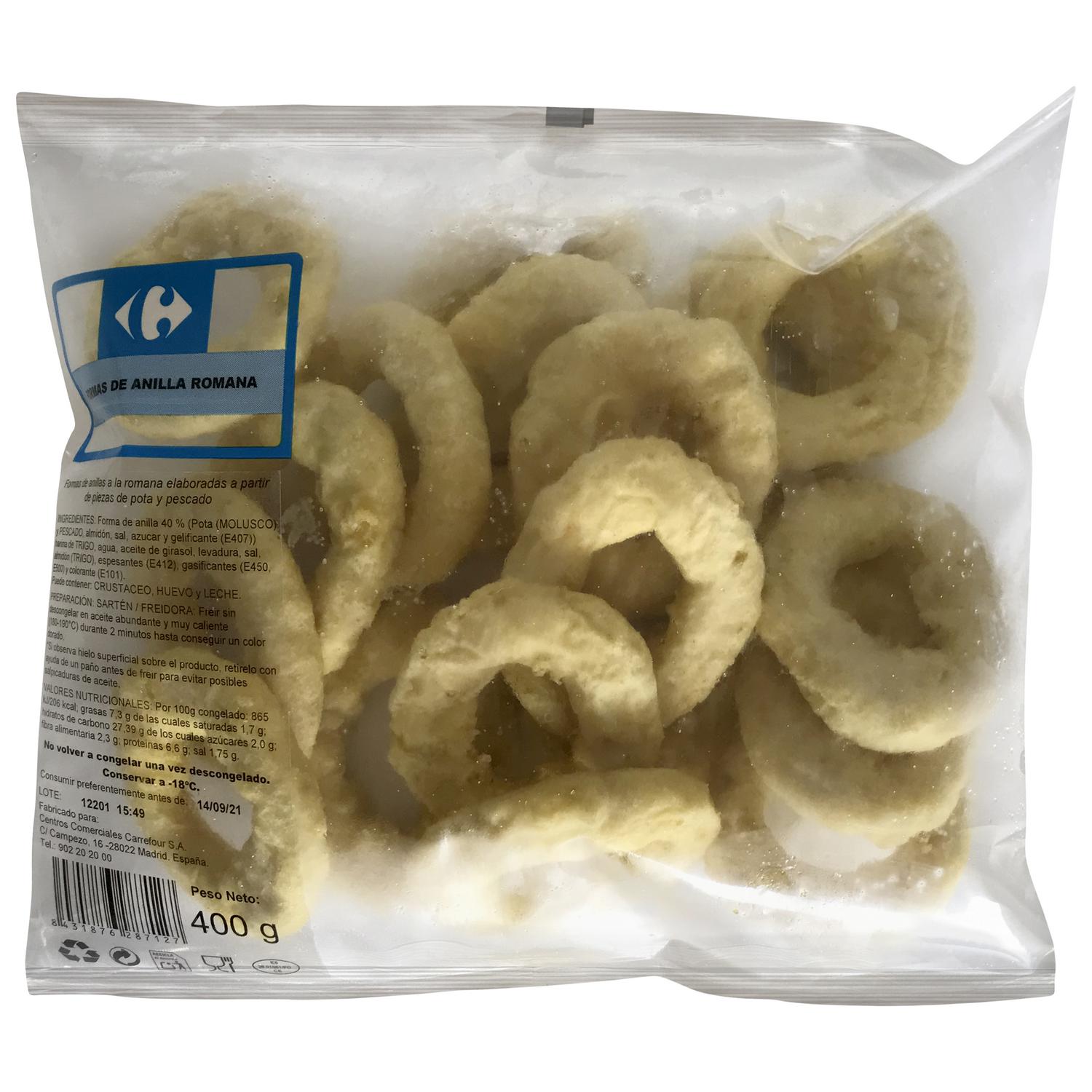 Anillas a la romana con formas Carrefour El Mercado 400 g