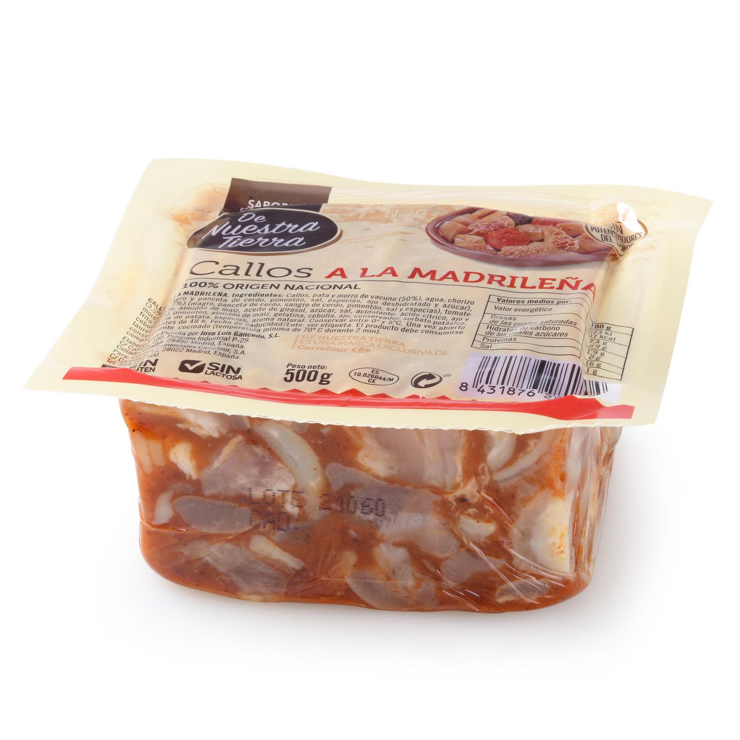Callos a la madrileña De Nuestra Tierra 500 g