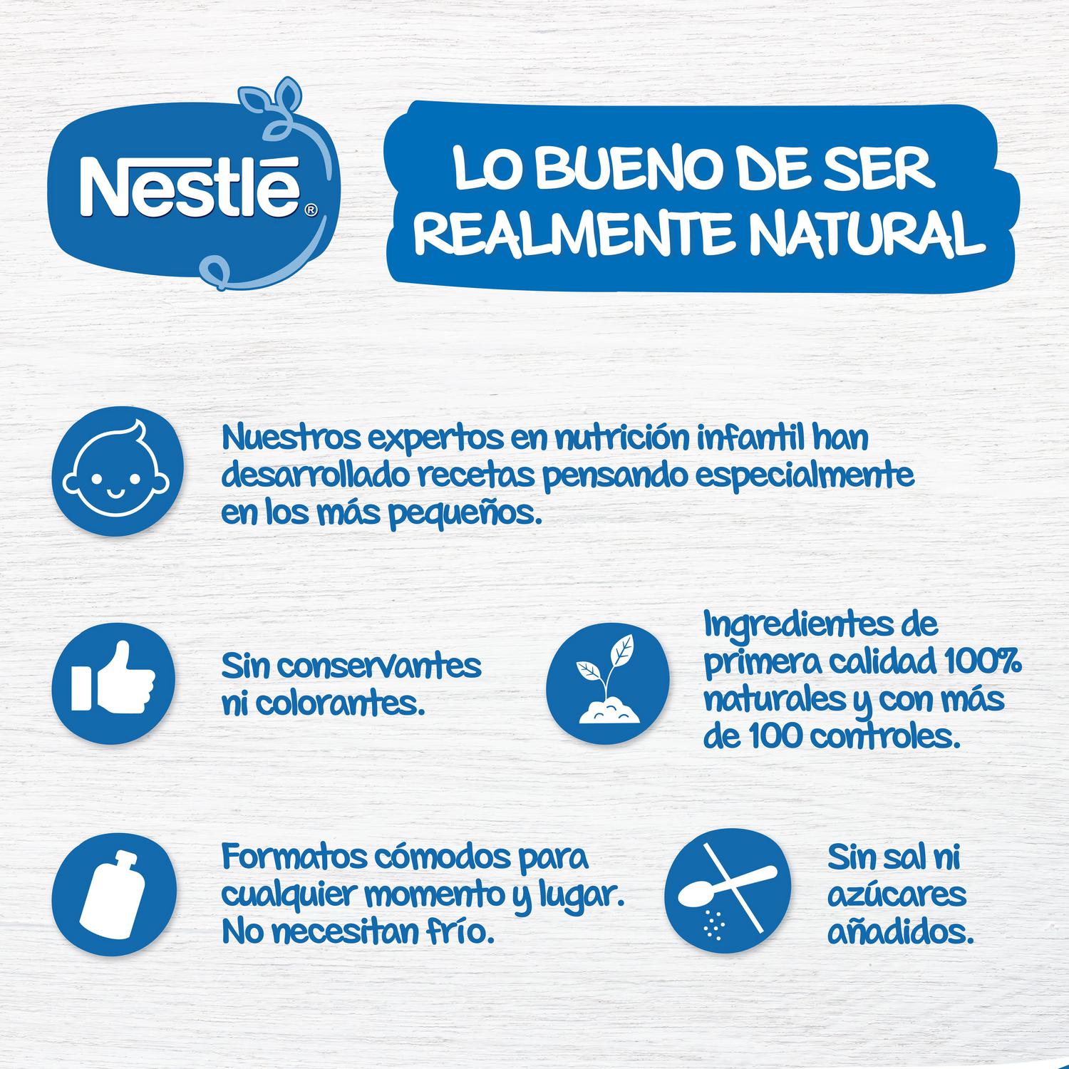 Bolsita de fruta y galleta Nestlé Party Fruits sin azúcar añadido 110 g.