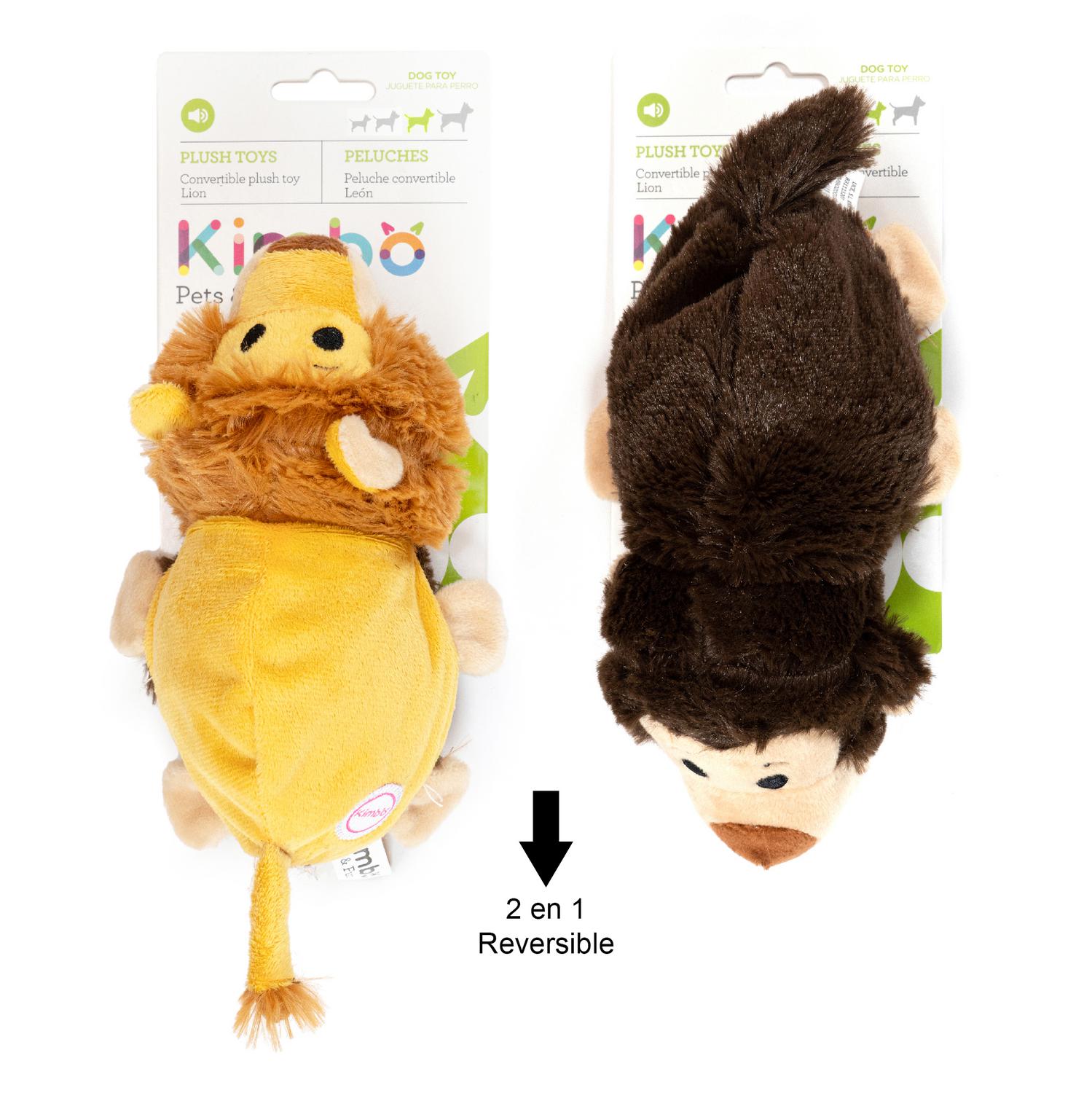 Peluche Mono-León para perro Kimbo Talla M