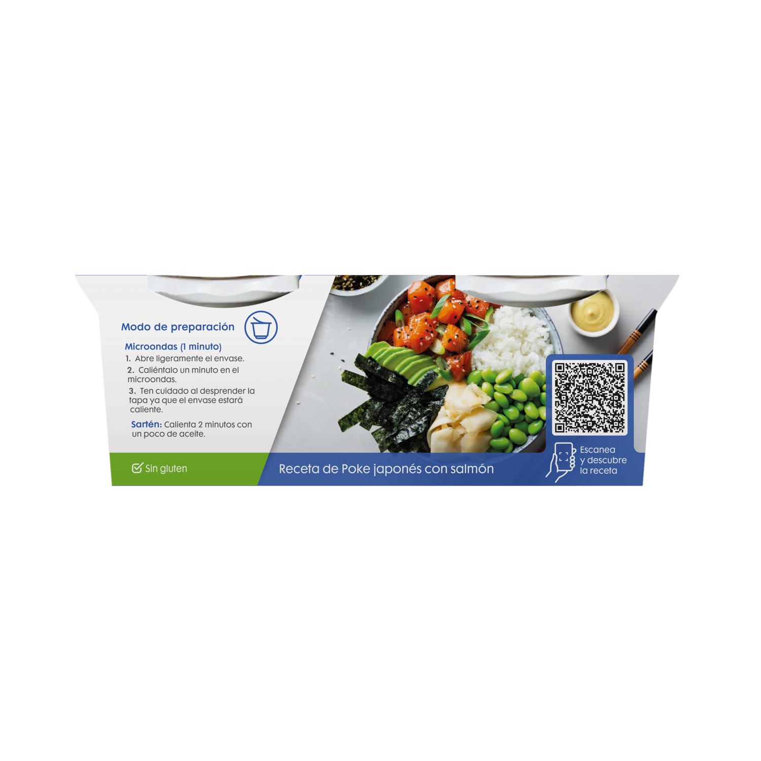 Arroz basmati para microondas Brillante sin gluten pack de 2 unidades de 125 g.