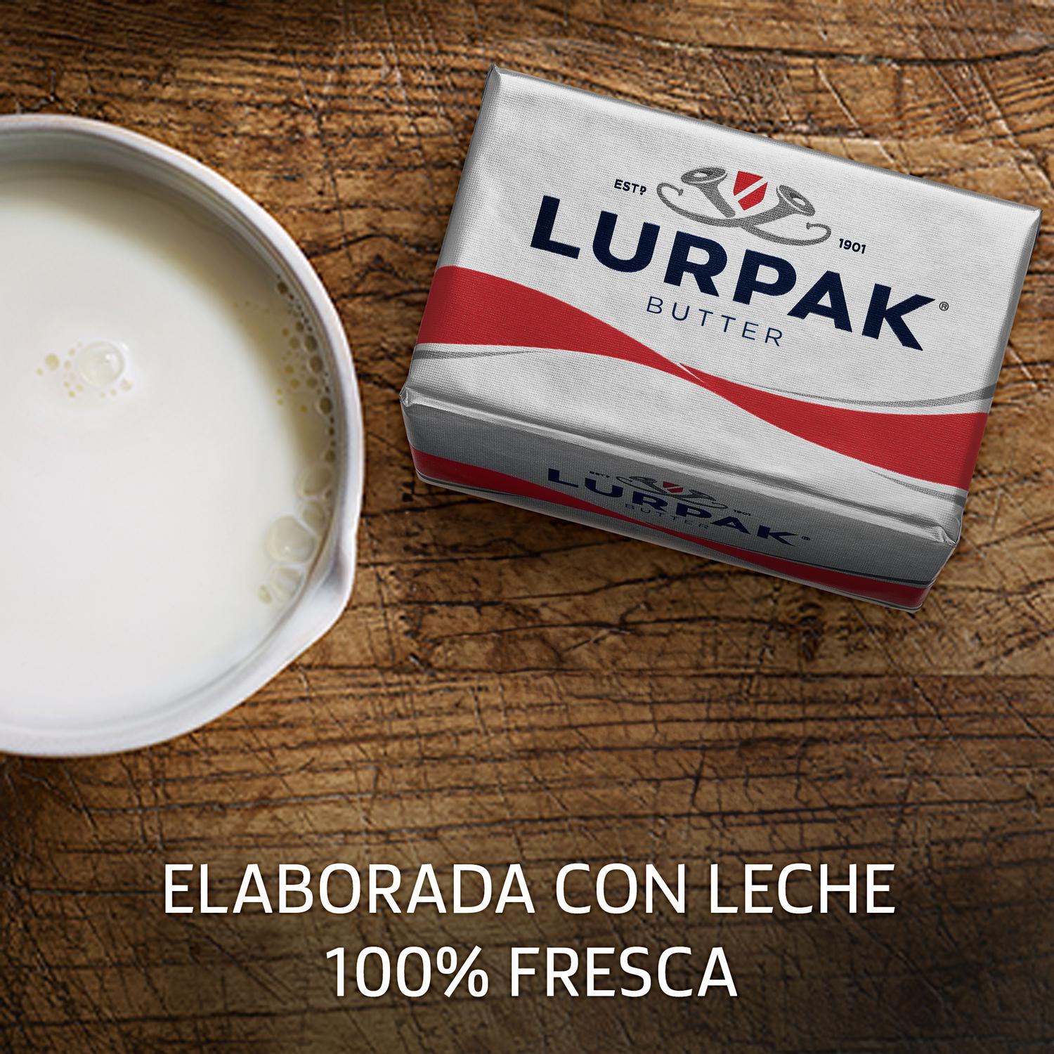 Mantequilla sin sal Lurpak 200 g.