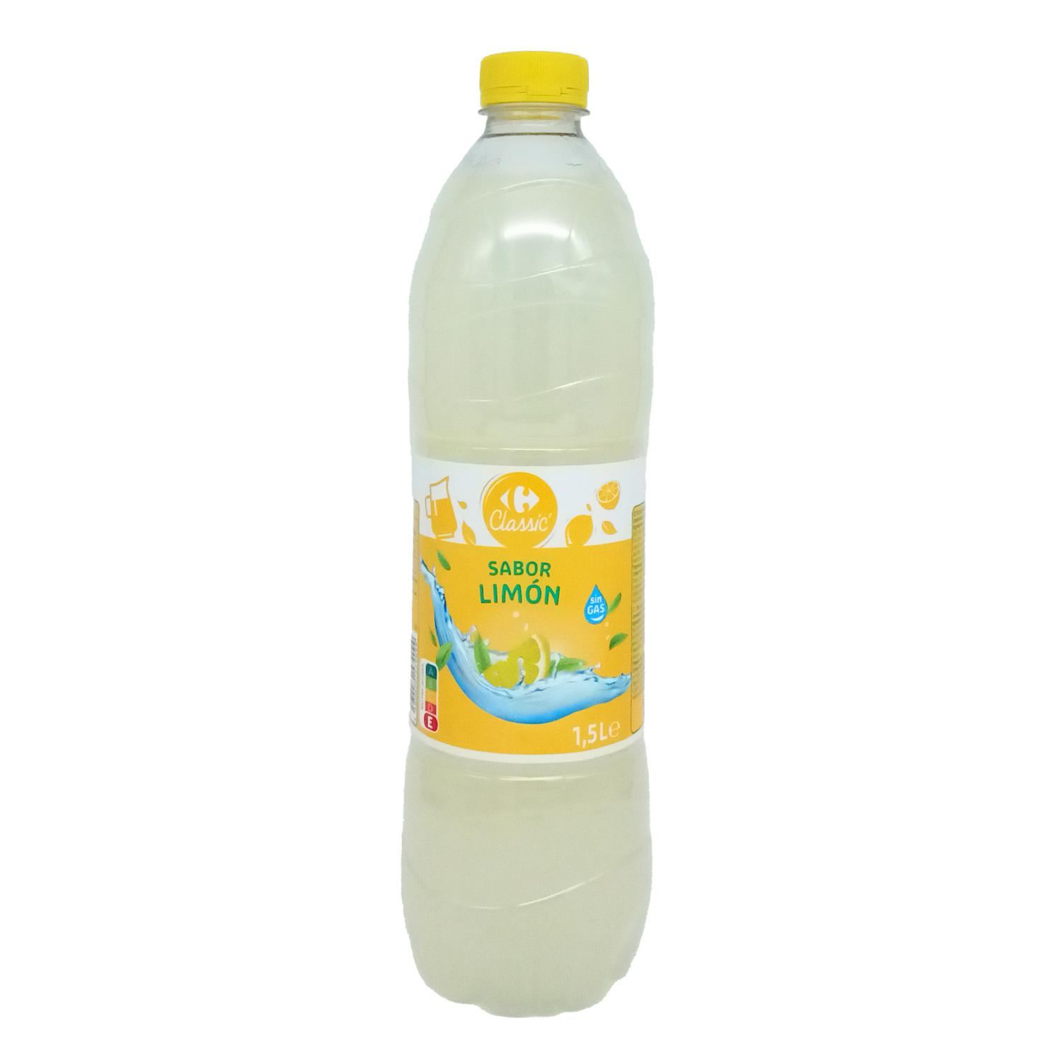 Refresco de limón Carrefour sin gas botella 1,5 l.