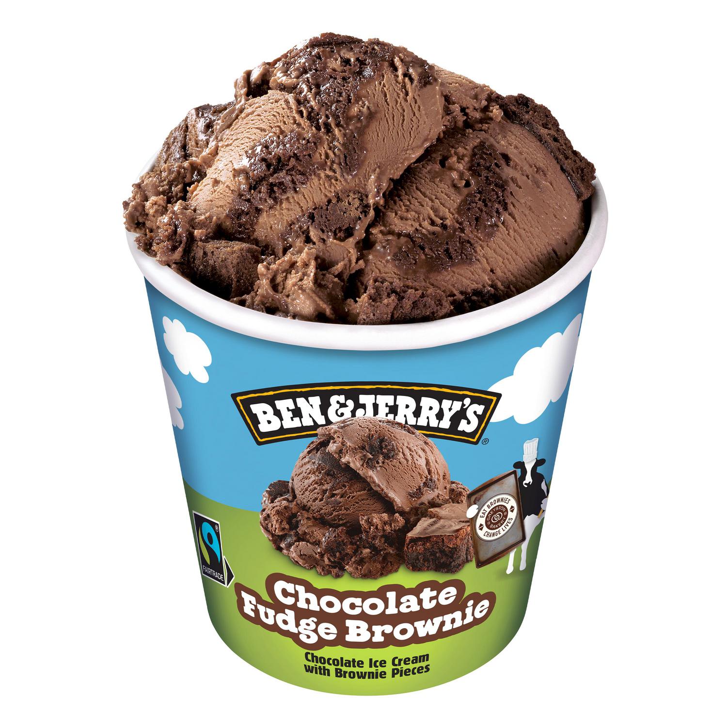 Helado chocolate fudge brownie Ben & Jerry’s 465 ml.
