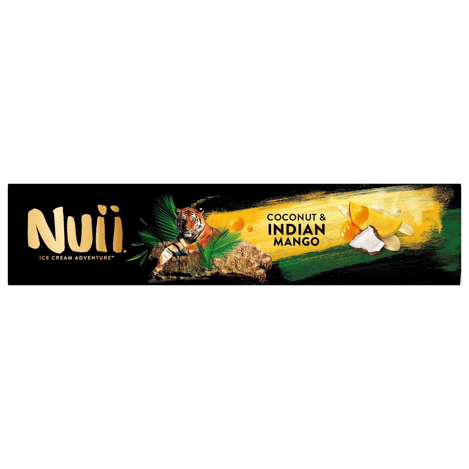 Bombón helado de coco con mango de la India Nuii sin gluten 3 ud.