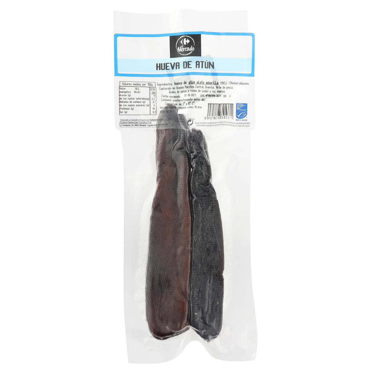 Hueva de atún aleta amarilla Carrefour El Mercado 160 g