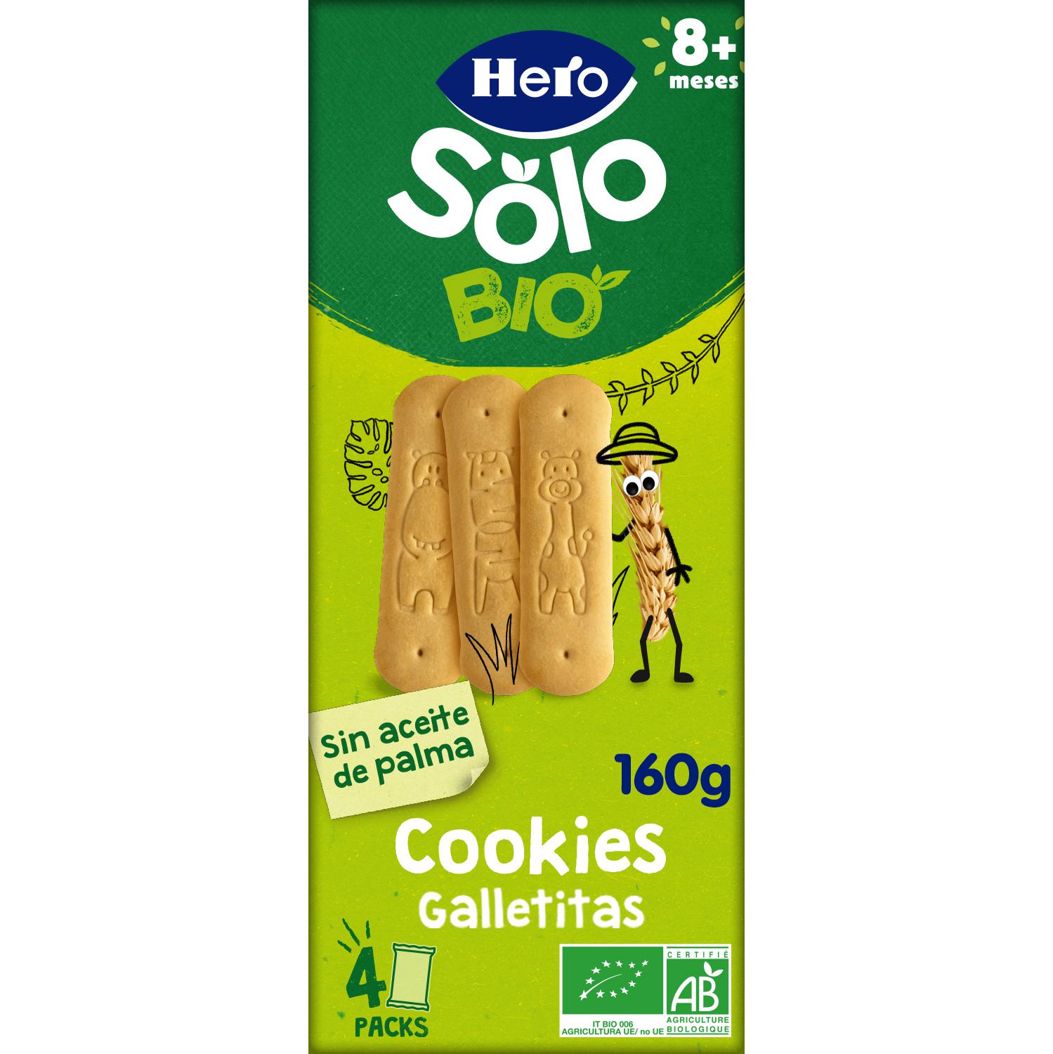 Galletas infantiles ecológico Hero Solo 160 g.