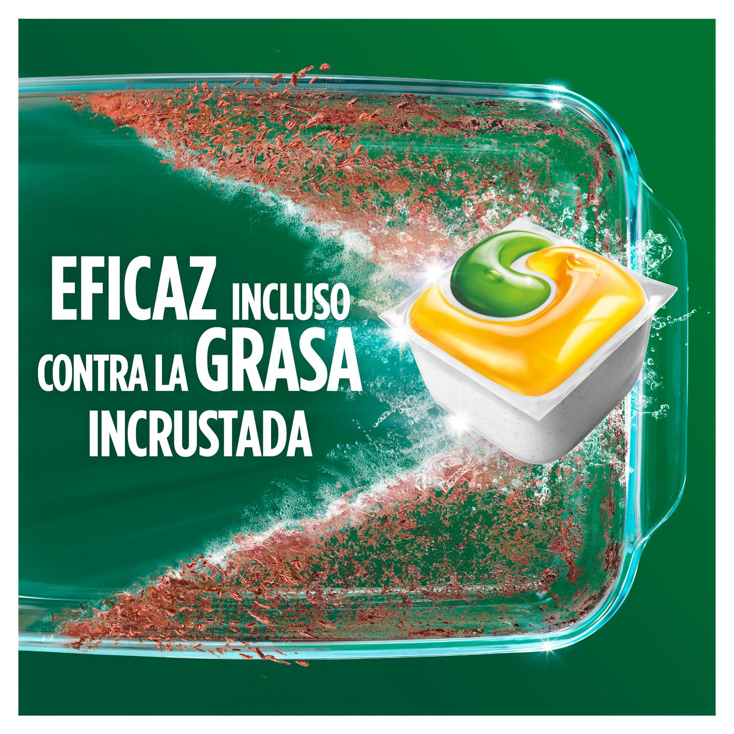 Lavavajillas a máquina pastillas todo en uno limón Fairy Original 100 ud.
