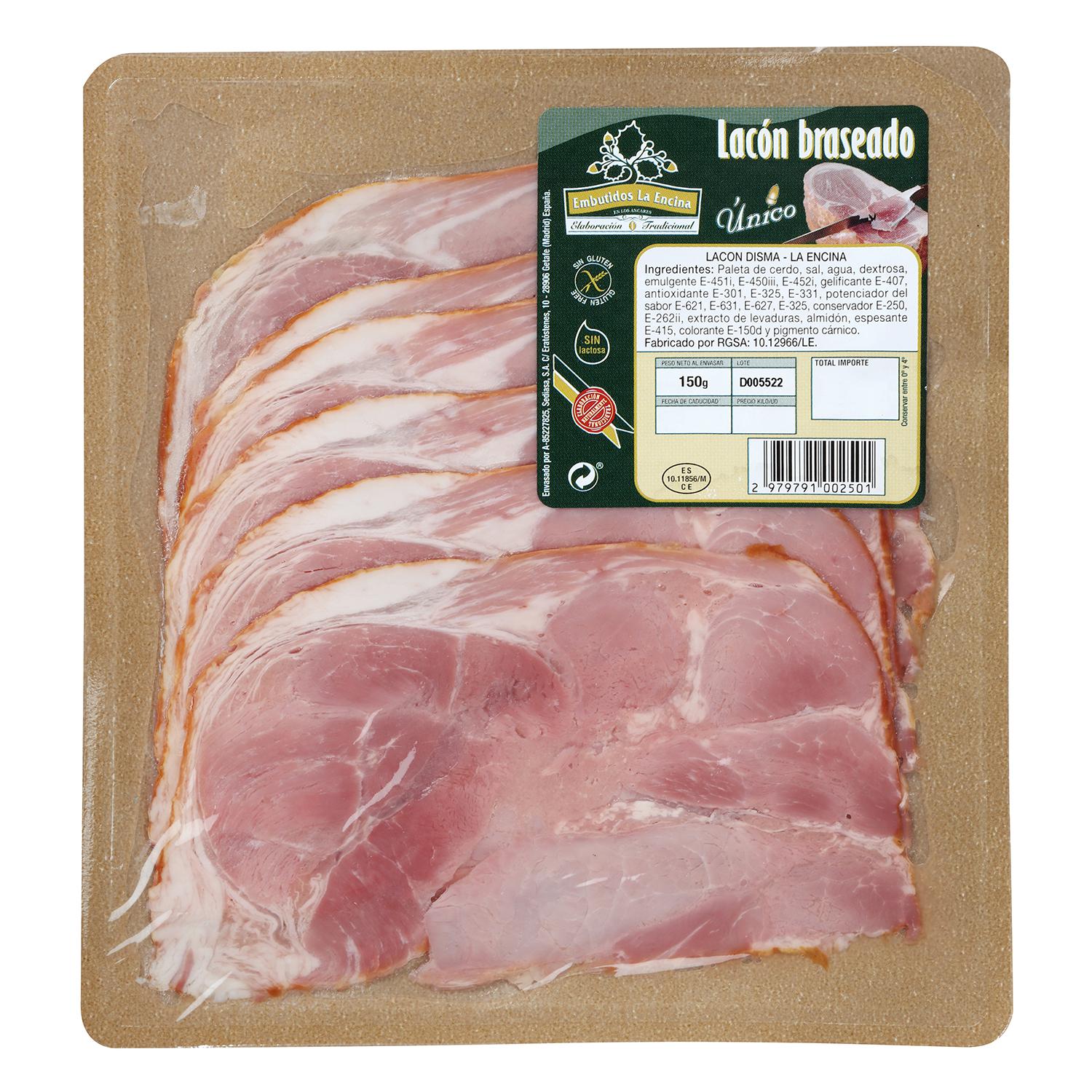 Lacón cocido braseado de El Bierzo La Encina 150 g aprox