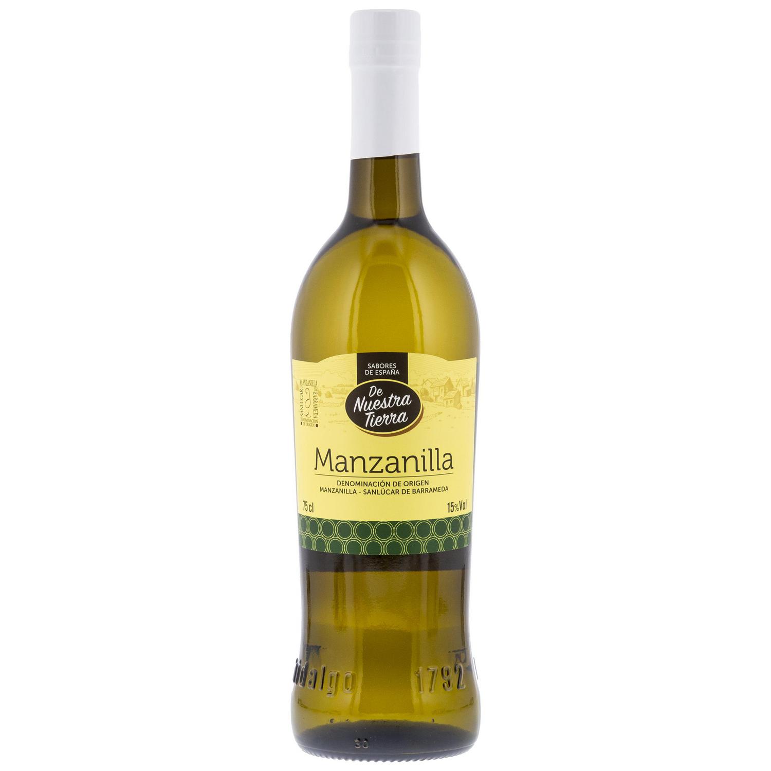 Vino generoso De Nuestra Tierra D.O.Manzanilla Sanlúcar de Barrameda 75 cl.