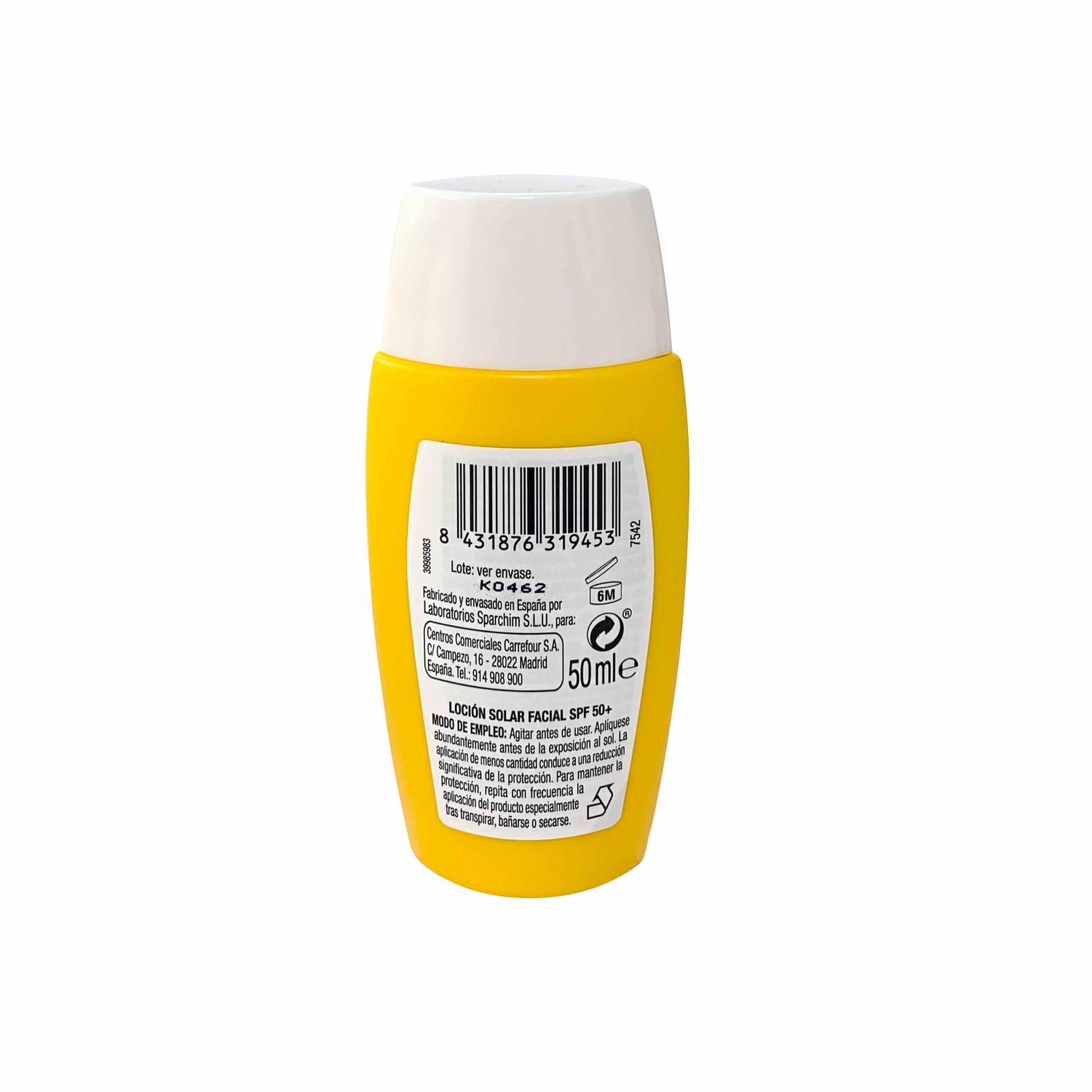 Protector solar facial SPF50+ Science Les Cosmétiques 50 ml.