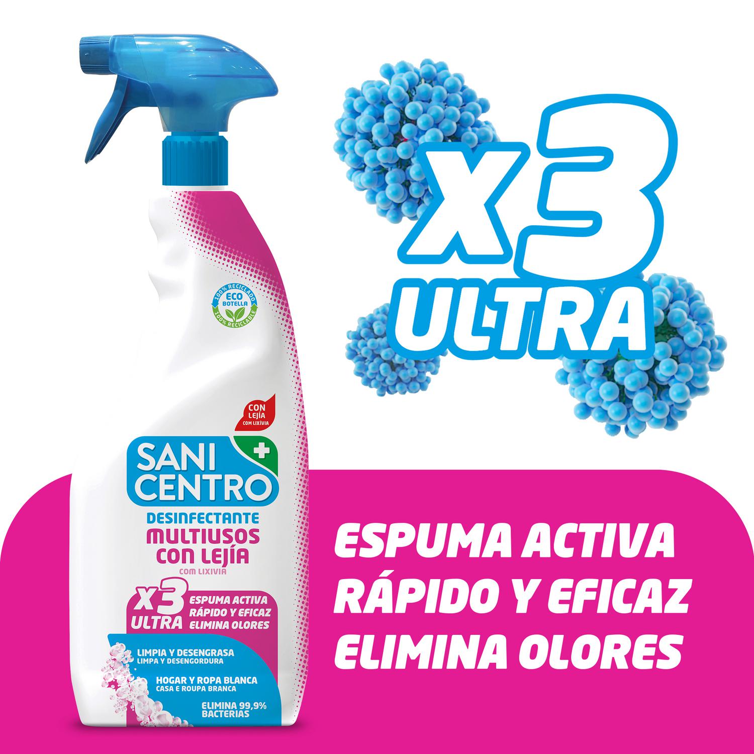 Multiusos desinfectante con lejía Sanicentro 750 ml.