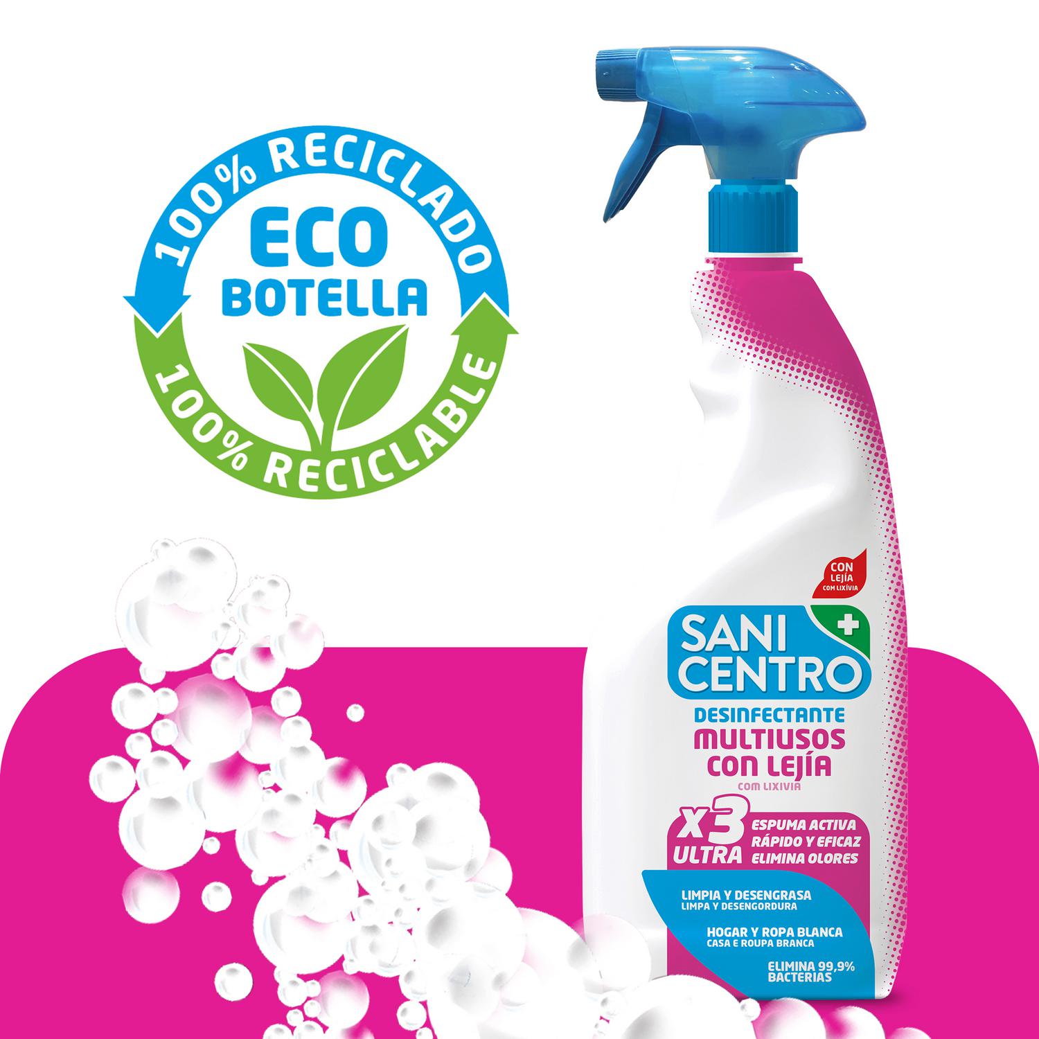 Multiusos desinfectante con lejía Sanicentro 750 ml.