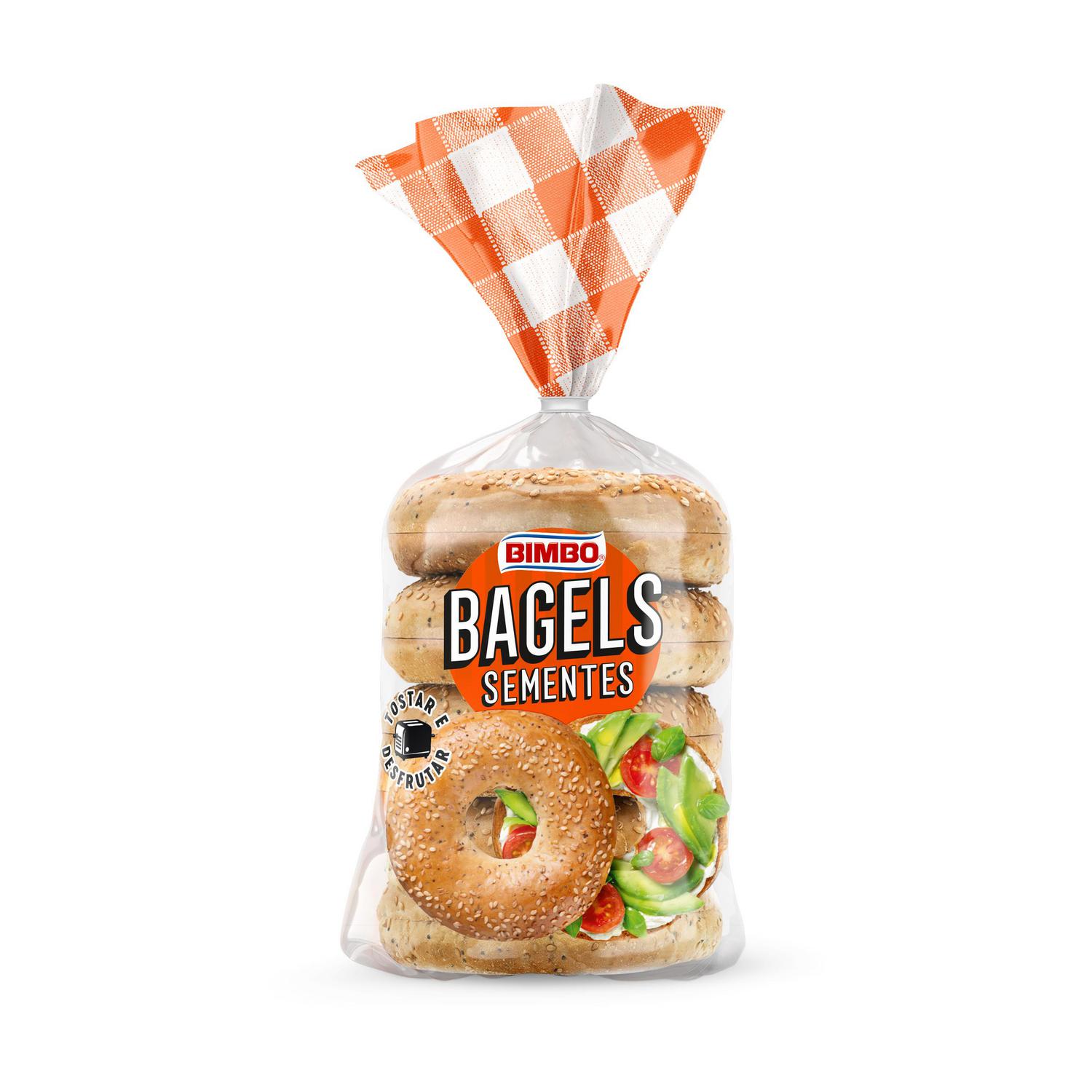 Bagels semillas New York Bakery Bimbo 4 ud.