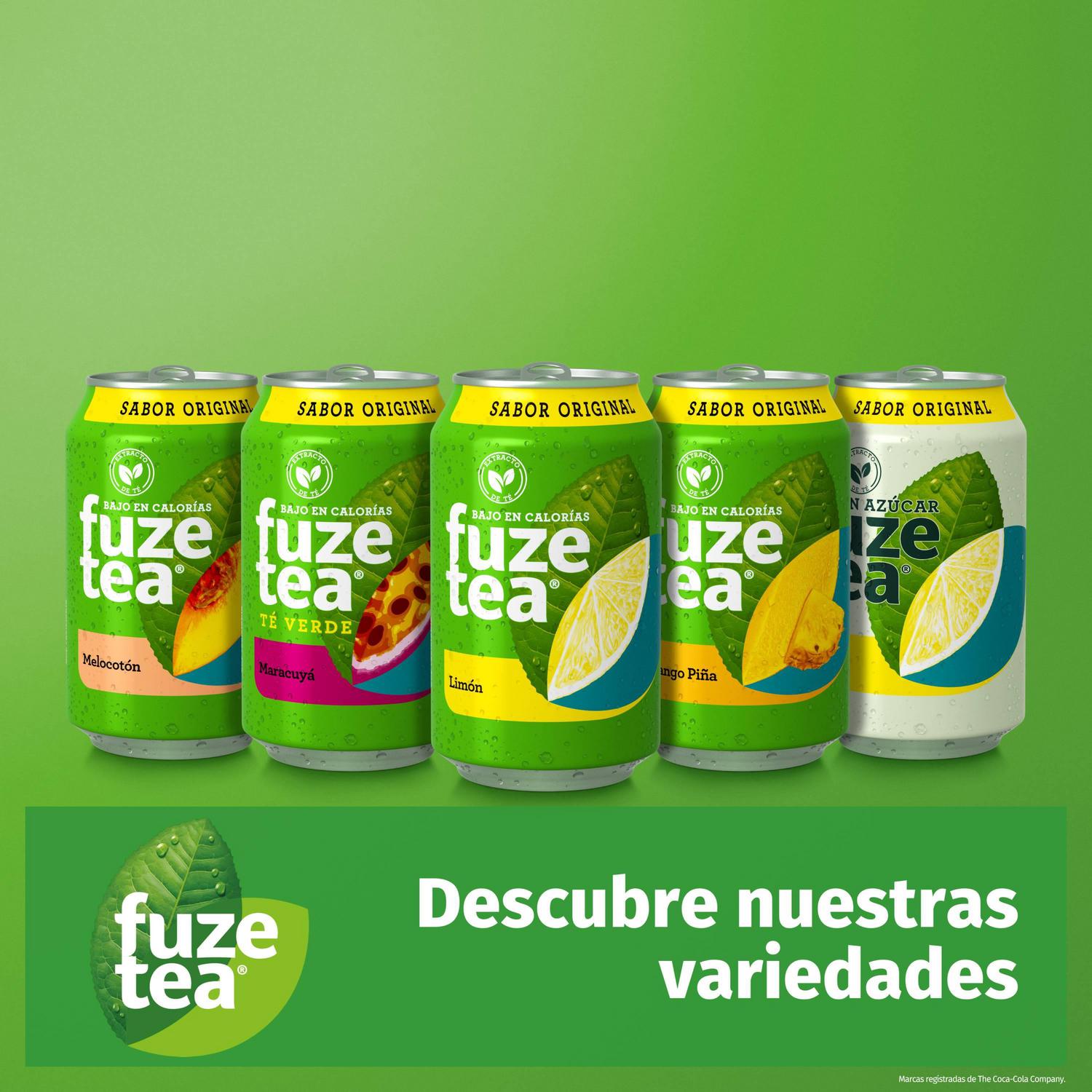 Fuze Tea té sabor limón sin azúcar lata 33 cl.