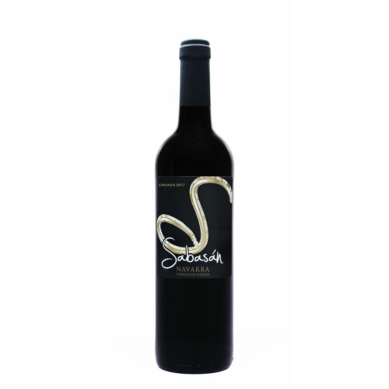 Vino tinto crianza Sabasan D.O.Navarra 75 cl.