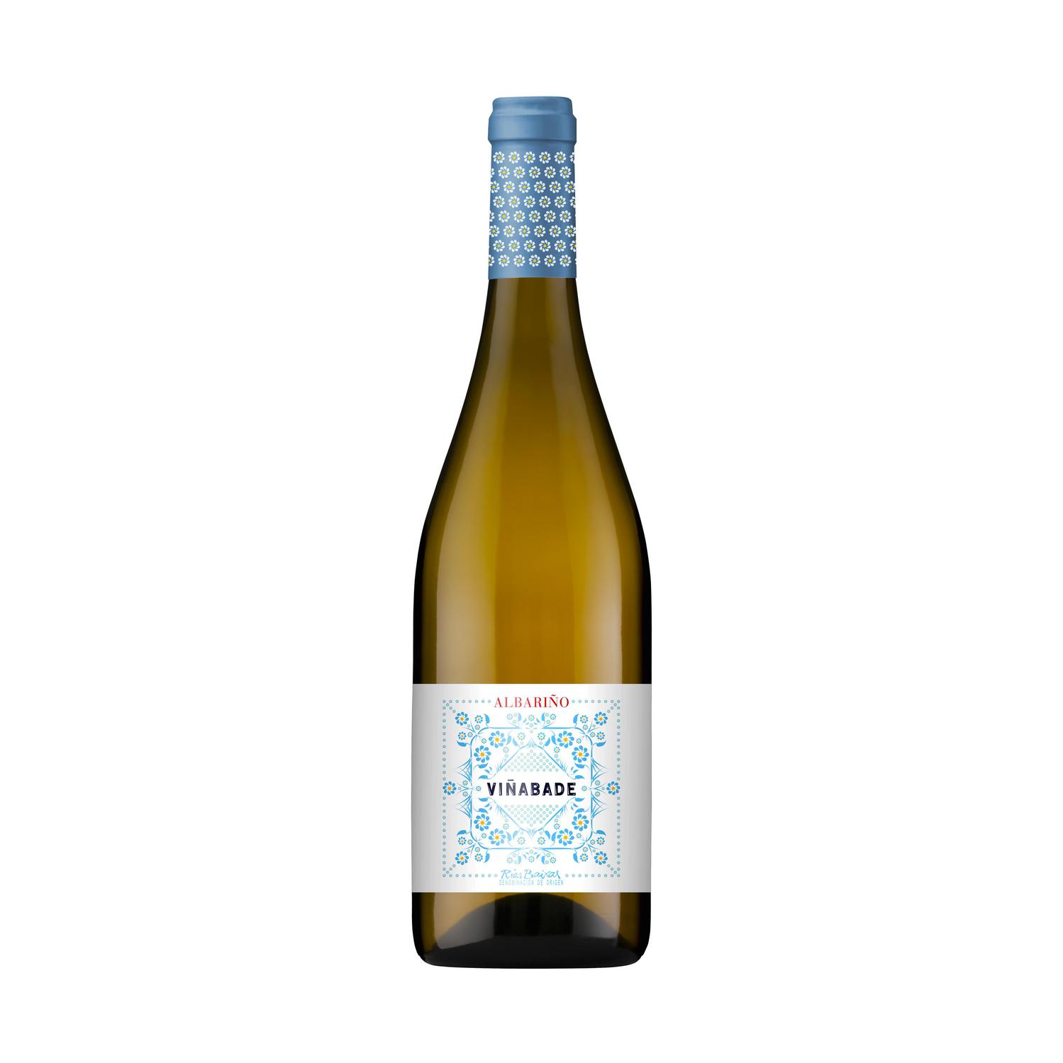 Vino blanco albariño Viñabade D.O. Rías Baixas 75 cl.