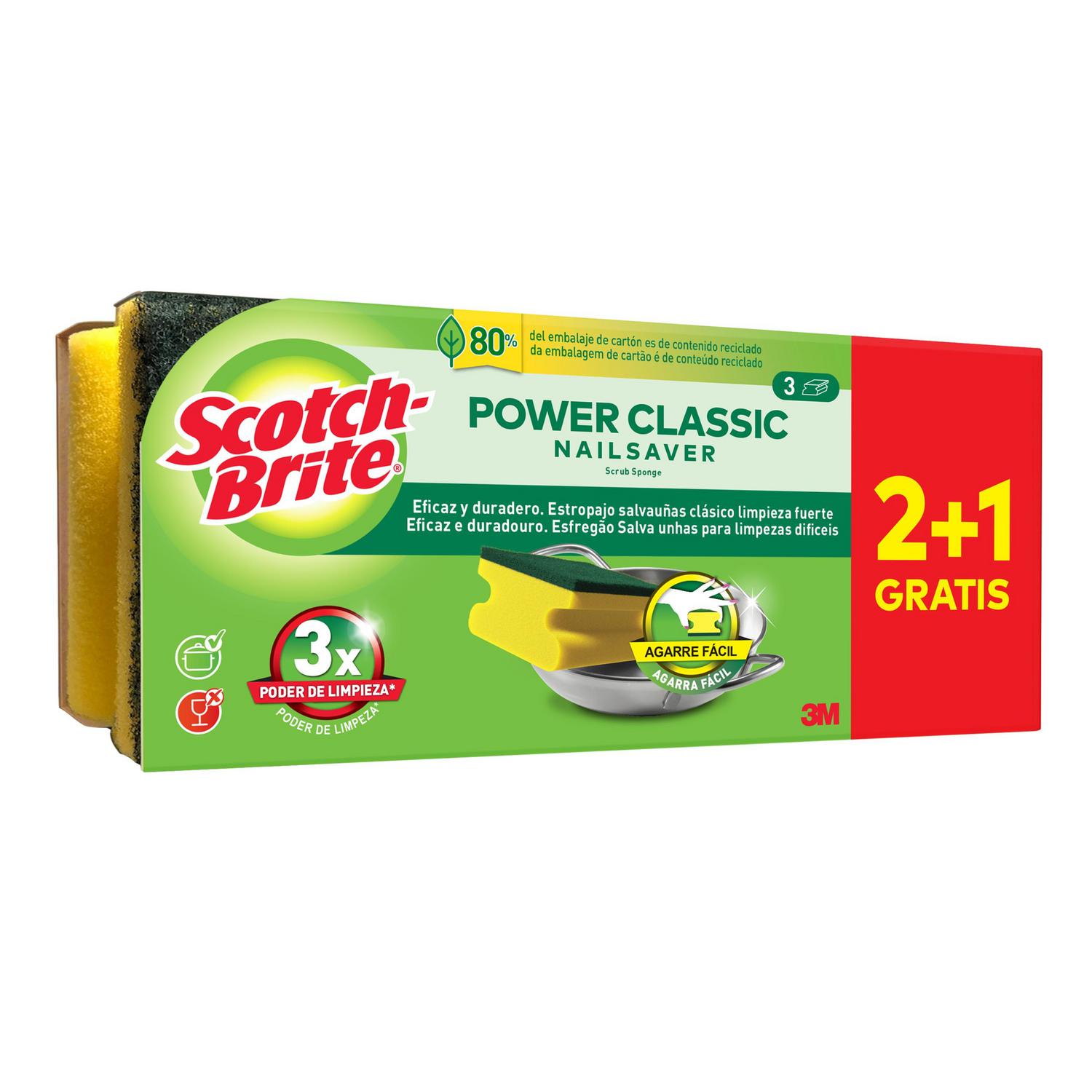 Set 2 Estropajos Salvauñas SCOTCH BRITE Classic