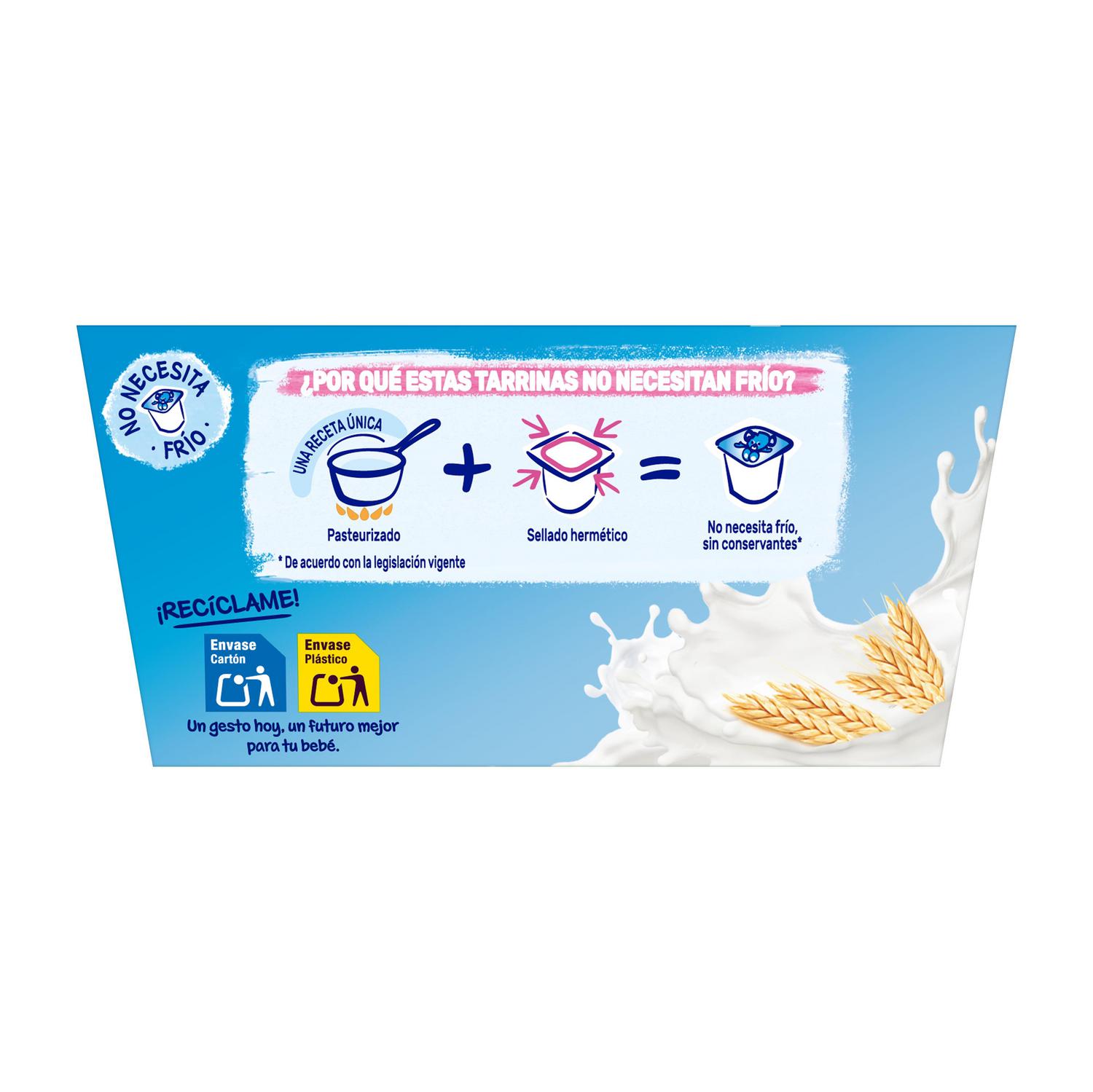 Postre lácteo de galleta desde 12 meses Nestlé Yogolino pack de 4 unidades de 100 g.