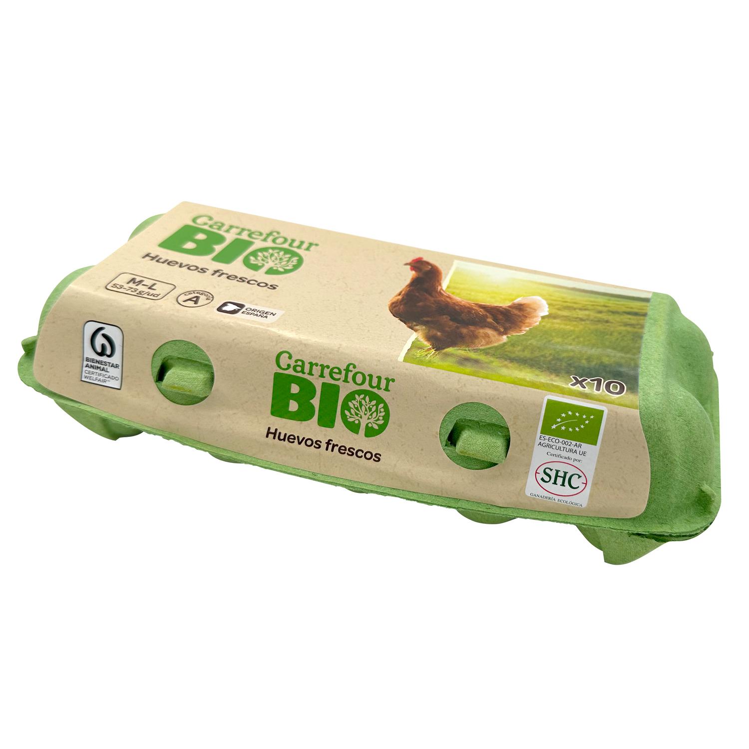 Huevos Ecológicos Carrefour Bio 10 ud.