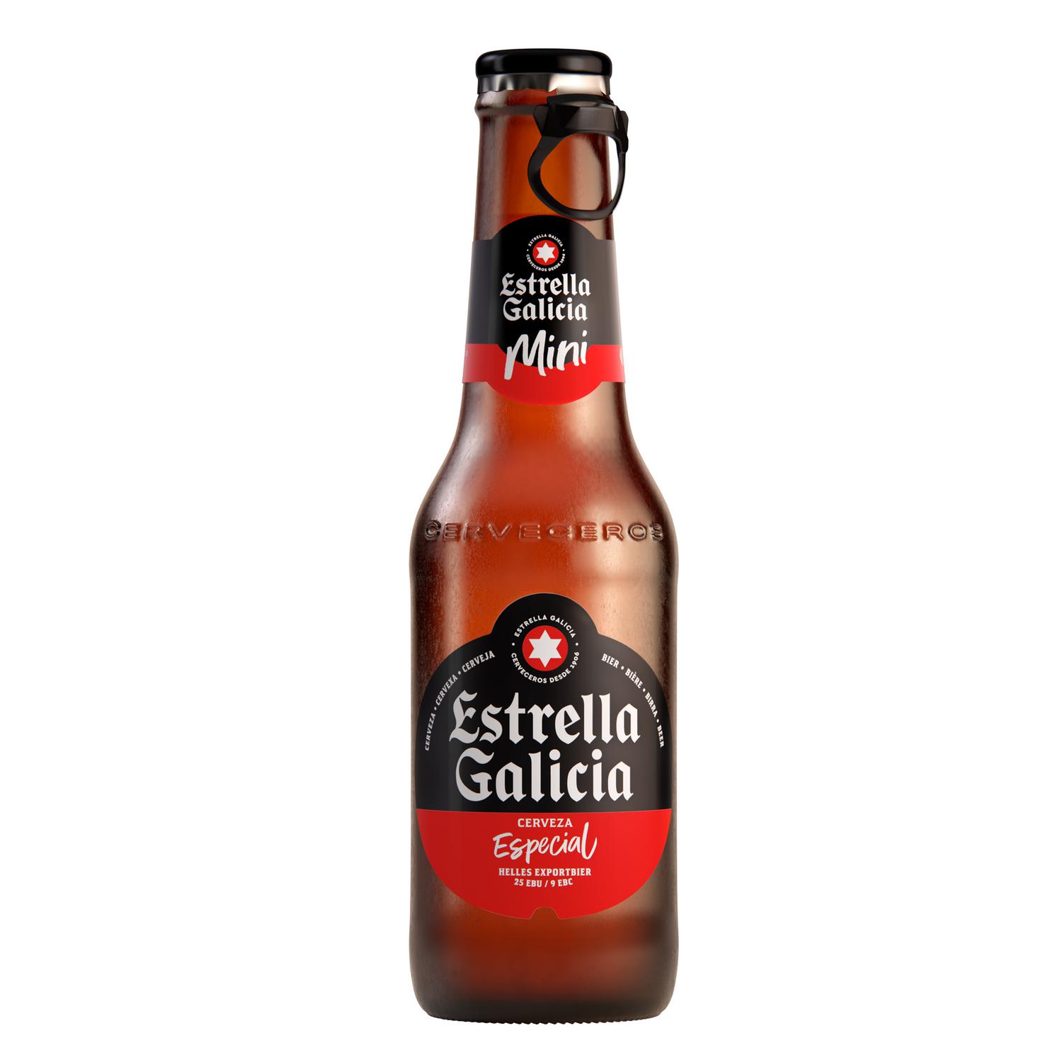 Cerveza Estrella Galicia especial mini pack 20 botellas 20 cl.