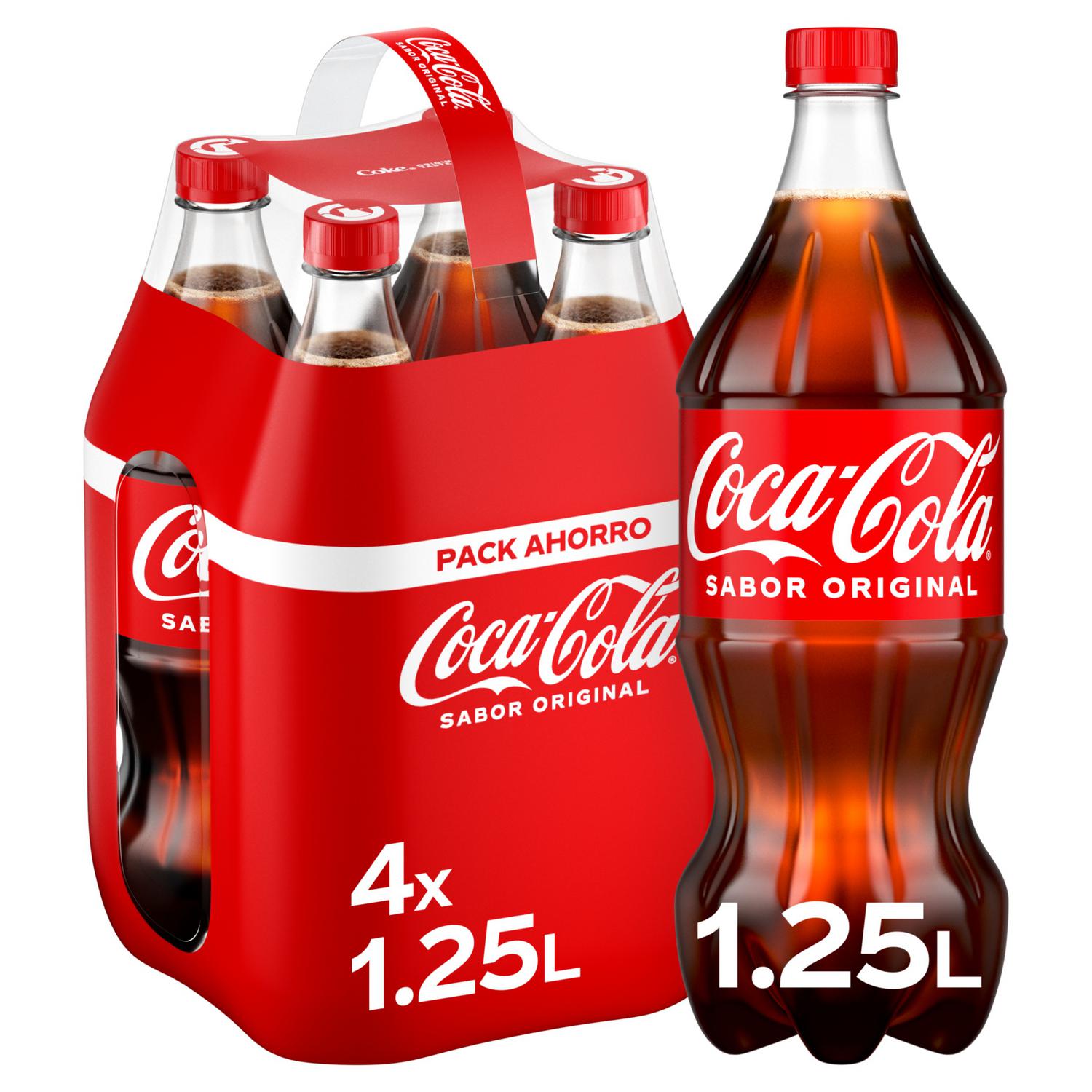 Coca Cola pack 4 botellas 1,25 l.