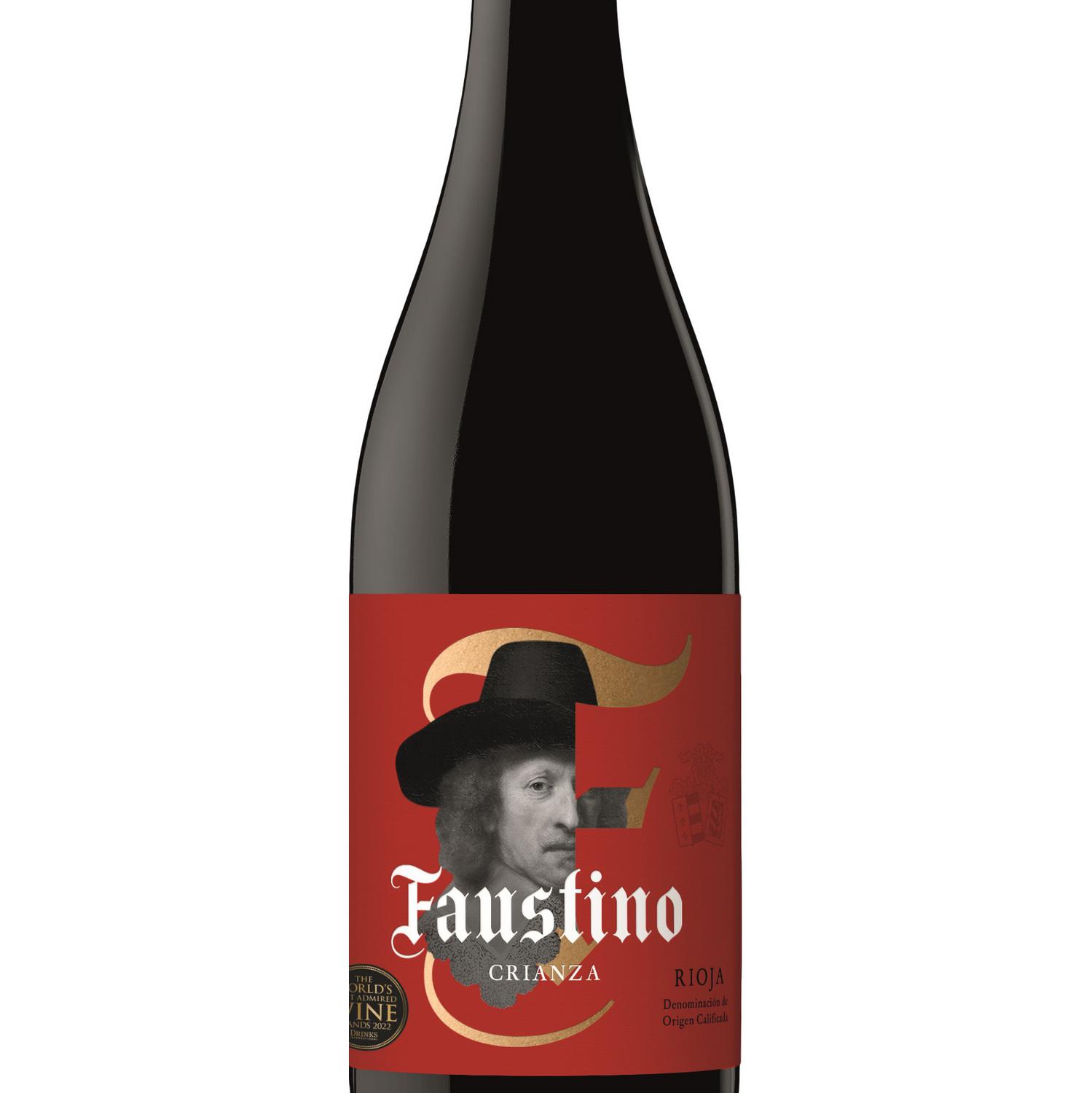 Vino tinto crianza tempranillo Faustino D.O.Ca Rioja 75 cl.