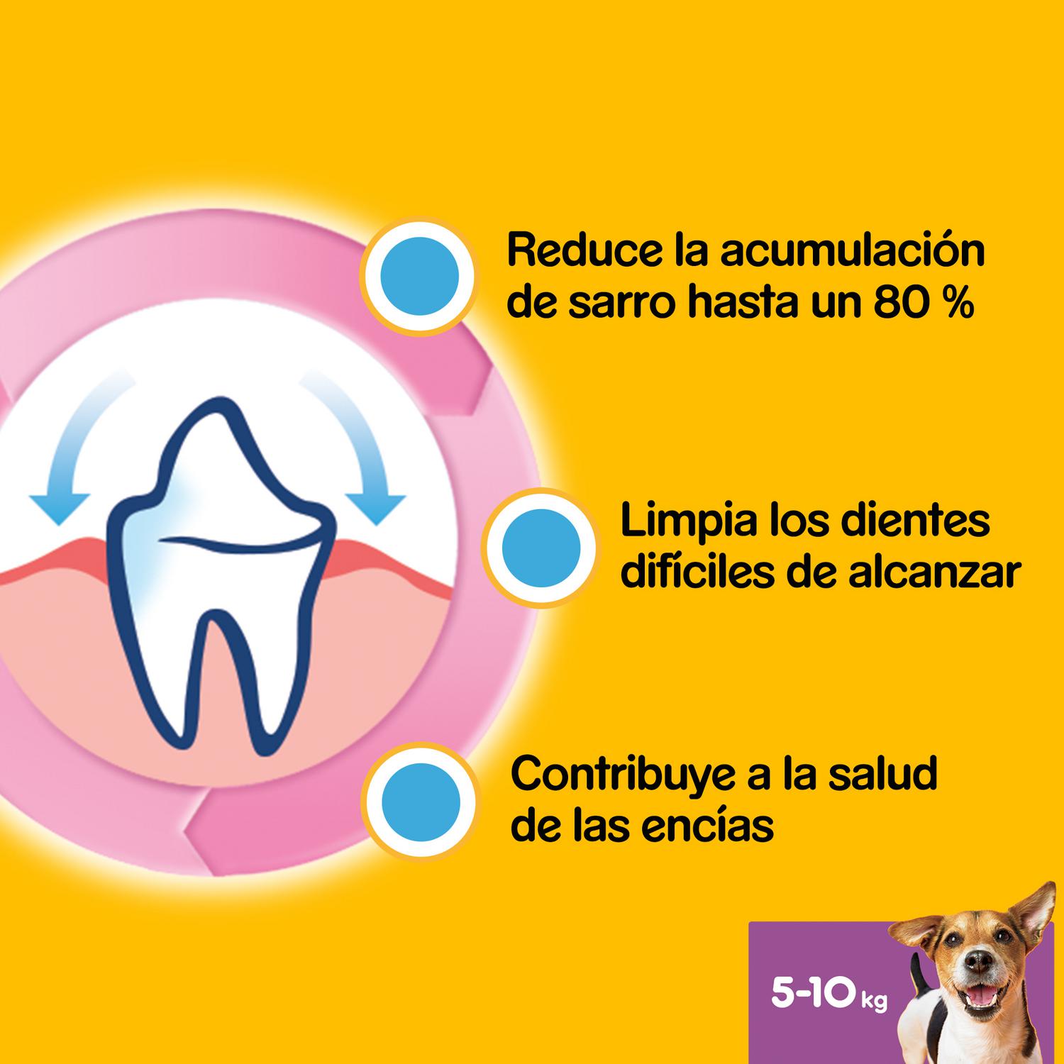 Snacks dental para perros pequeños Pedigree Dentastix pack de 7 unidades