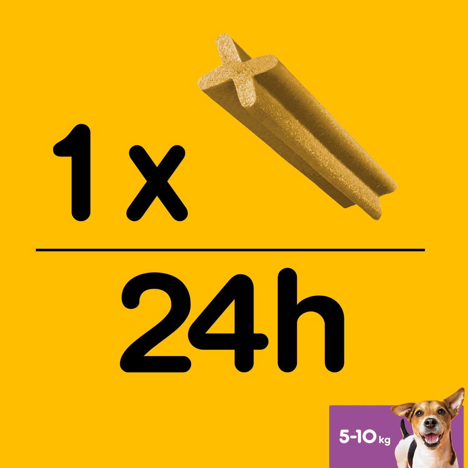 Snacks dental para perros pequeños Pedigree Dentastix pack de 7 unidades