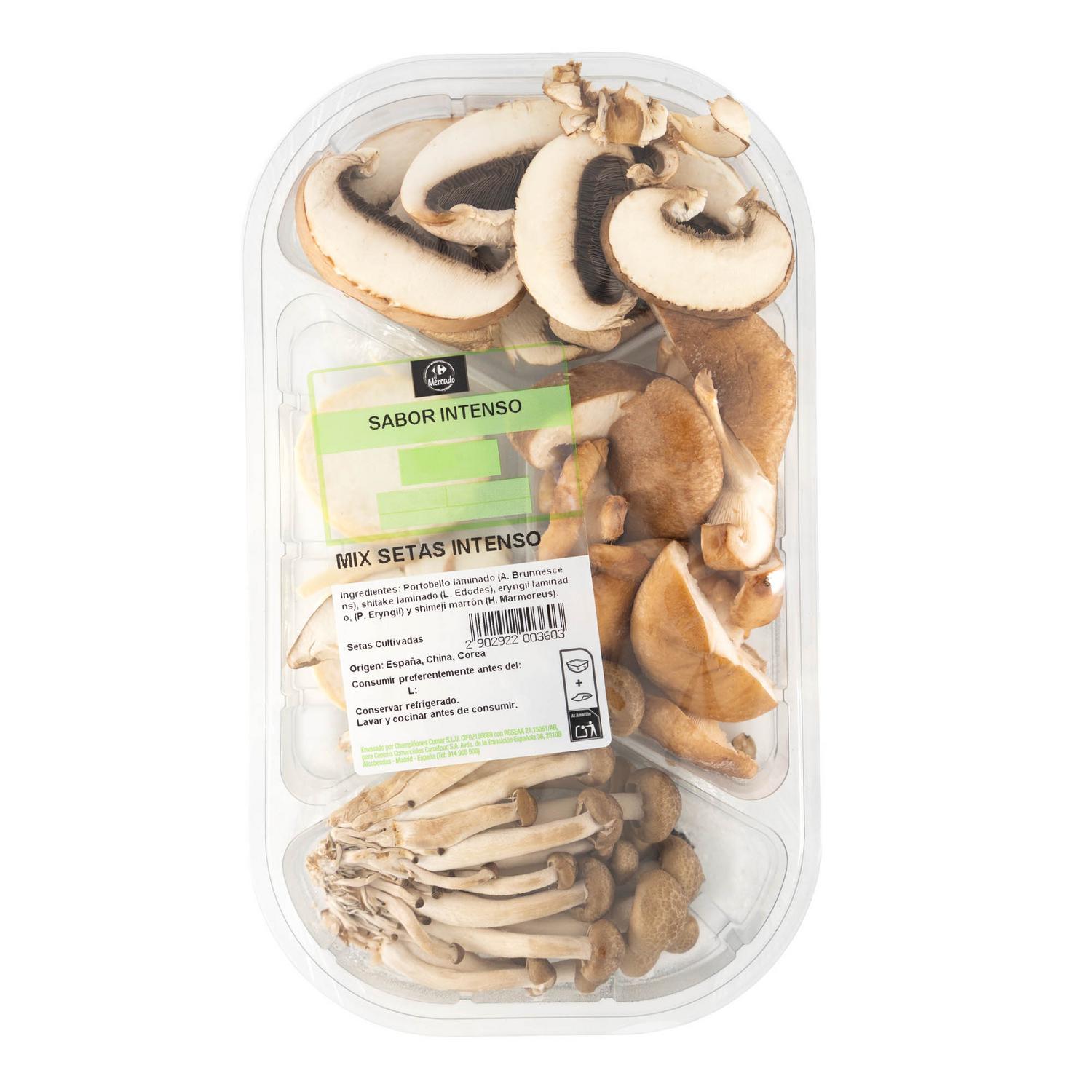 Mix de setas sabor intenso El Mercado 250 g aprox