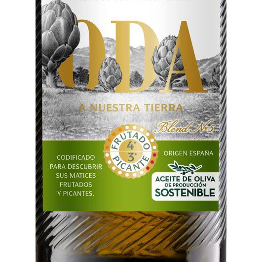 Aceite de oliva virgen extra Oda a Nuestra Tierra nº 5 Maestros de Hojiblanca 500 ml.