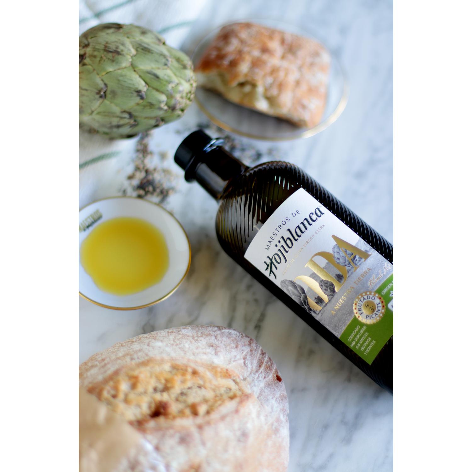 Aceite de oliva virgen extra Oda a Nuestra Tierra nº 5 Maestros de Hojiblanca 500 ml.
