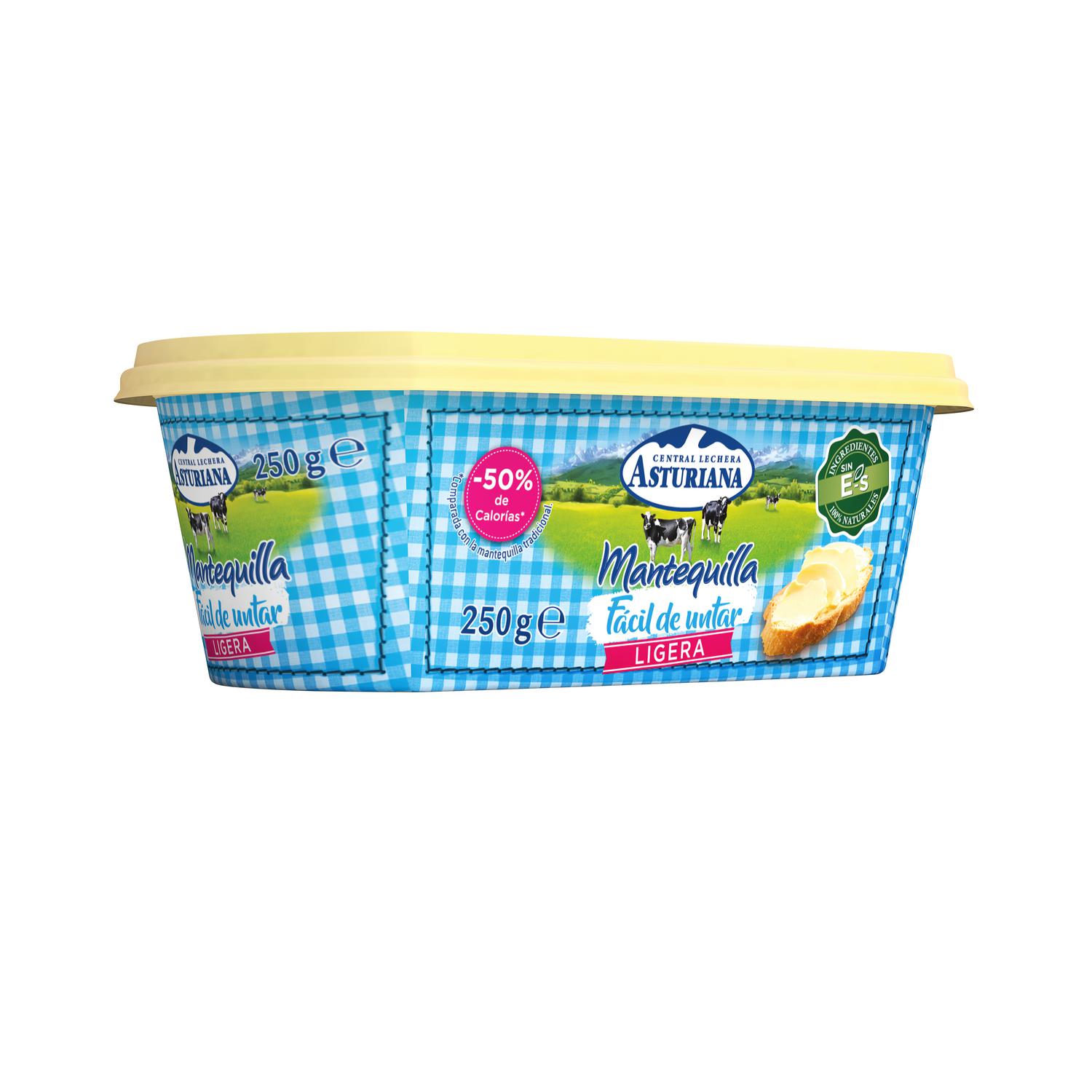 Mantequilla ligera Central Lechera Asturiana 250 g.