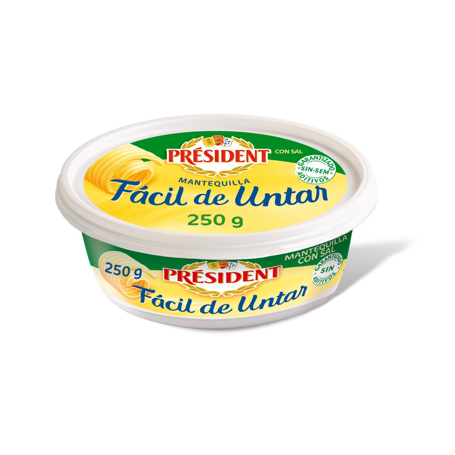 Mantequilla faácil de untar Président 250 g.