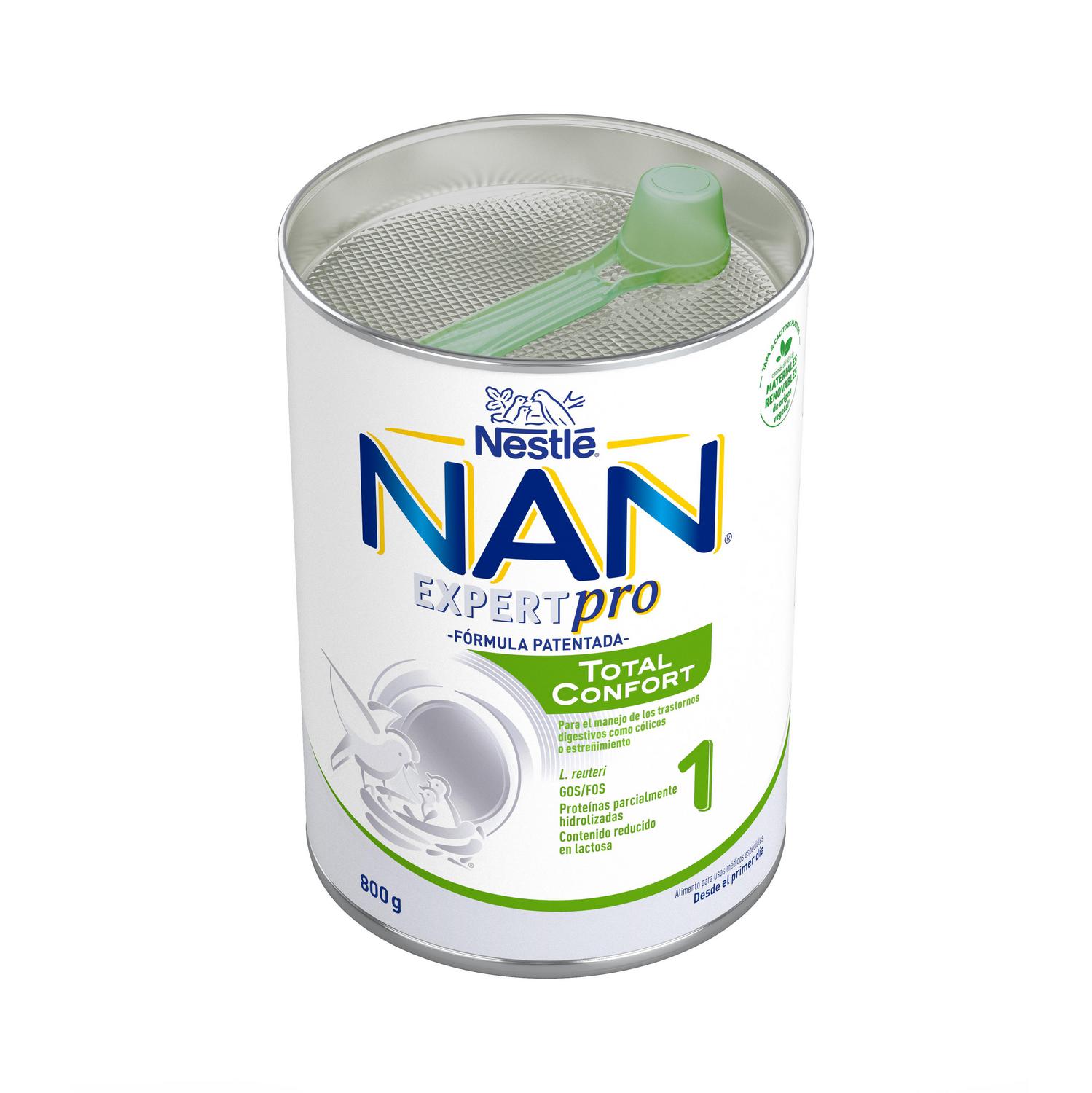 Leche infantil desde el primer día en polvo Nestlé Nan Expert Pro Total Confort 1 lata 800 g.