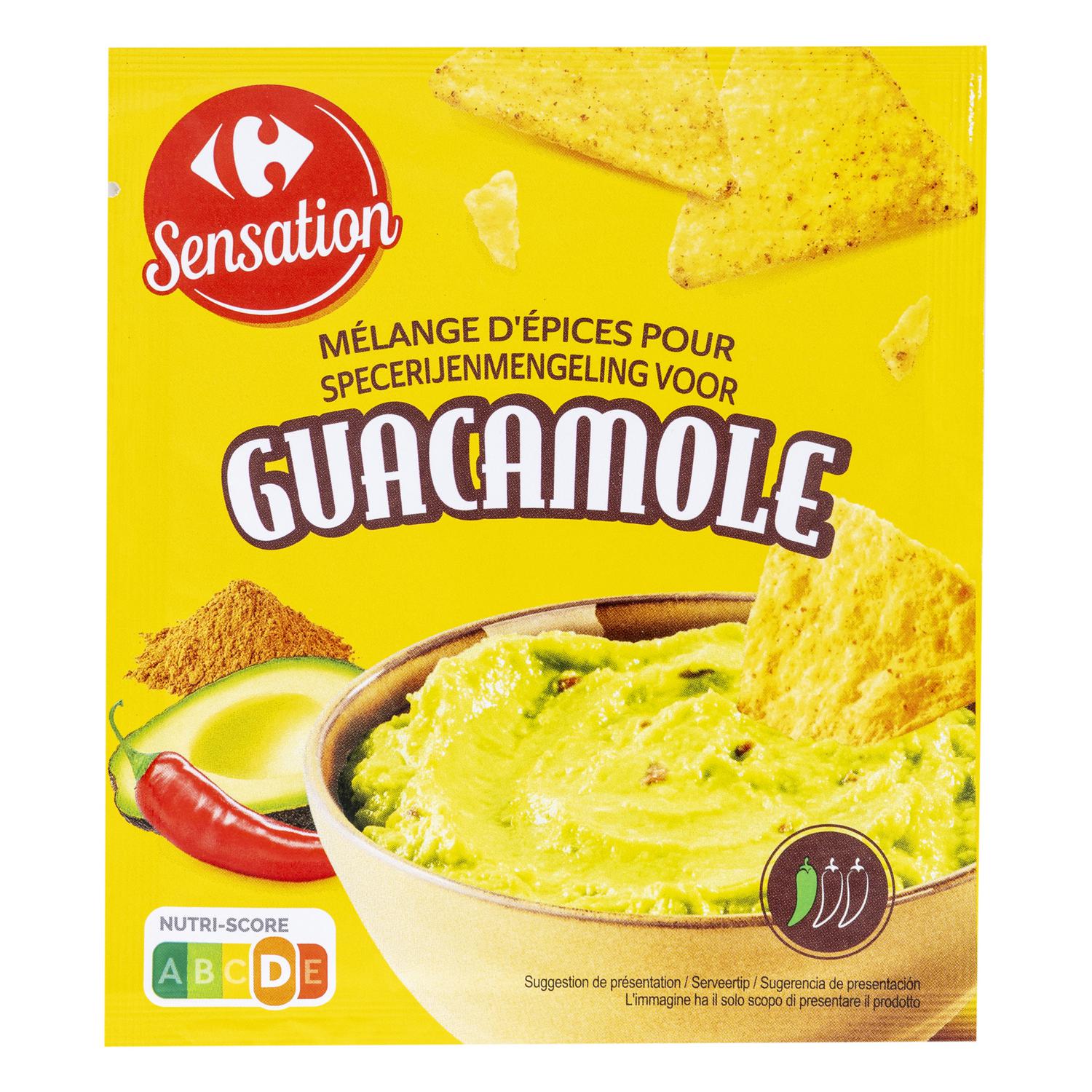 Preparado para guacamole con especias Sensation Carrefour 20 g.