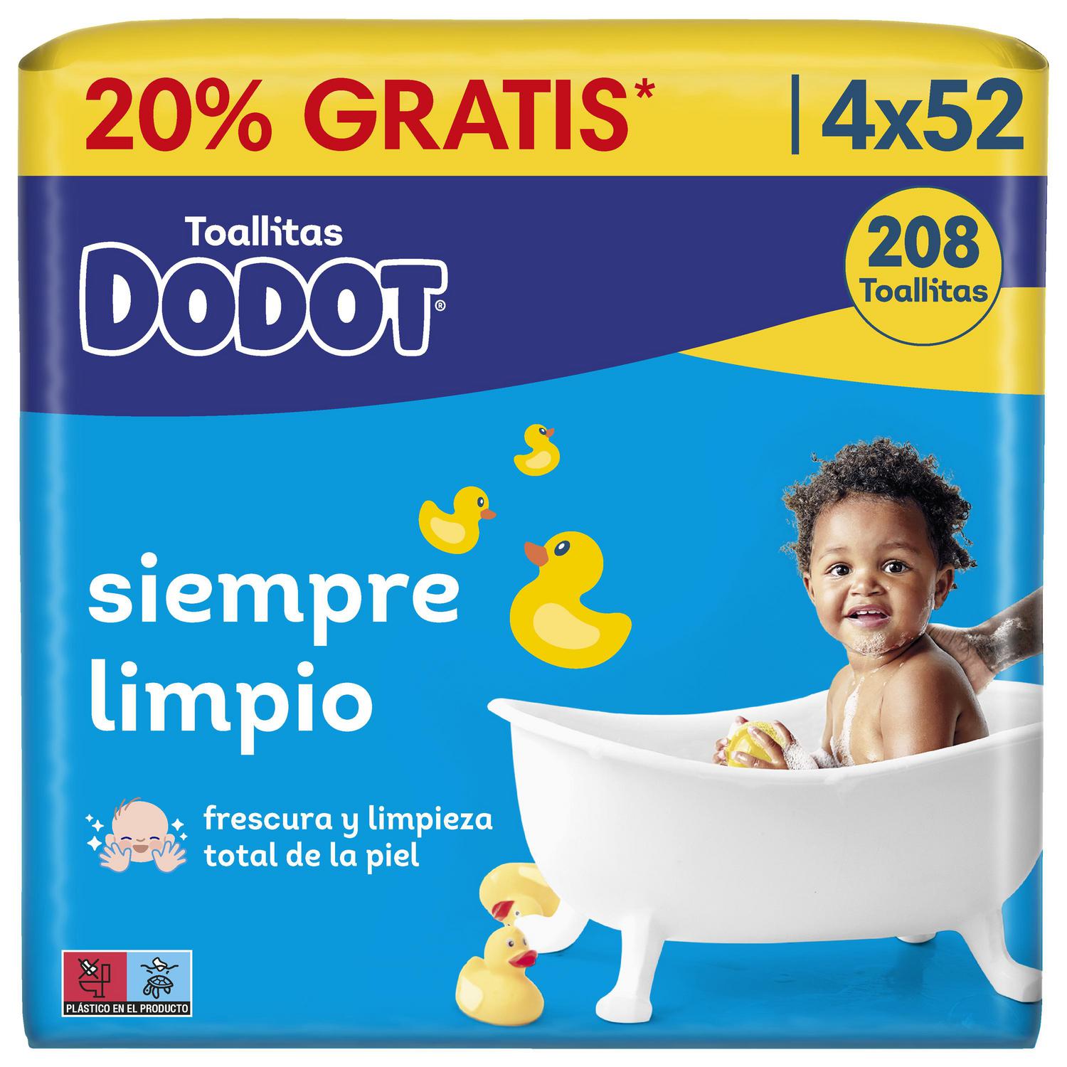 Toallitas para bebé Dodot 208 ud.