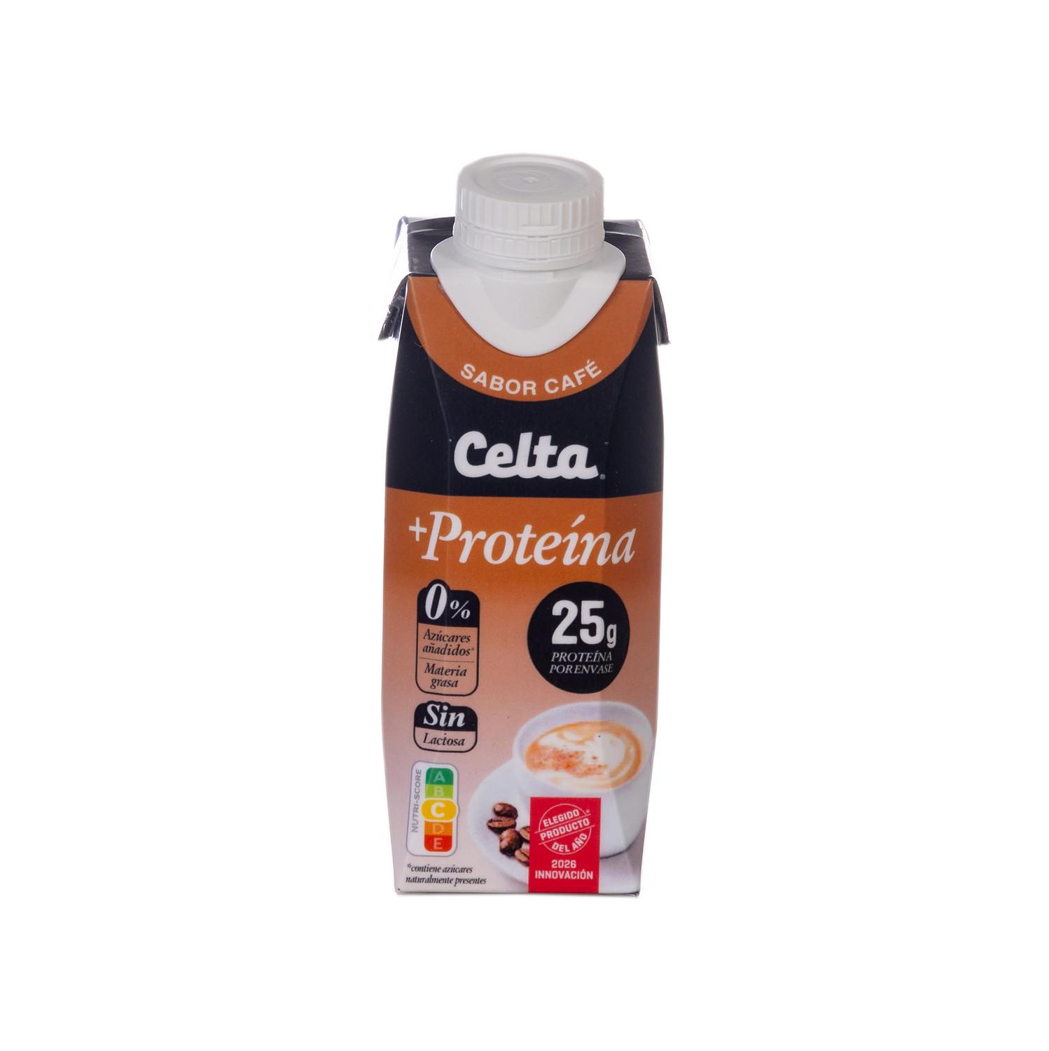 Batido café Proteína Celta sin lactosa 250 ml.