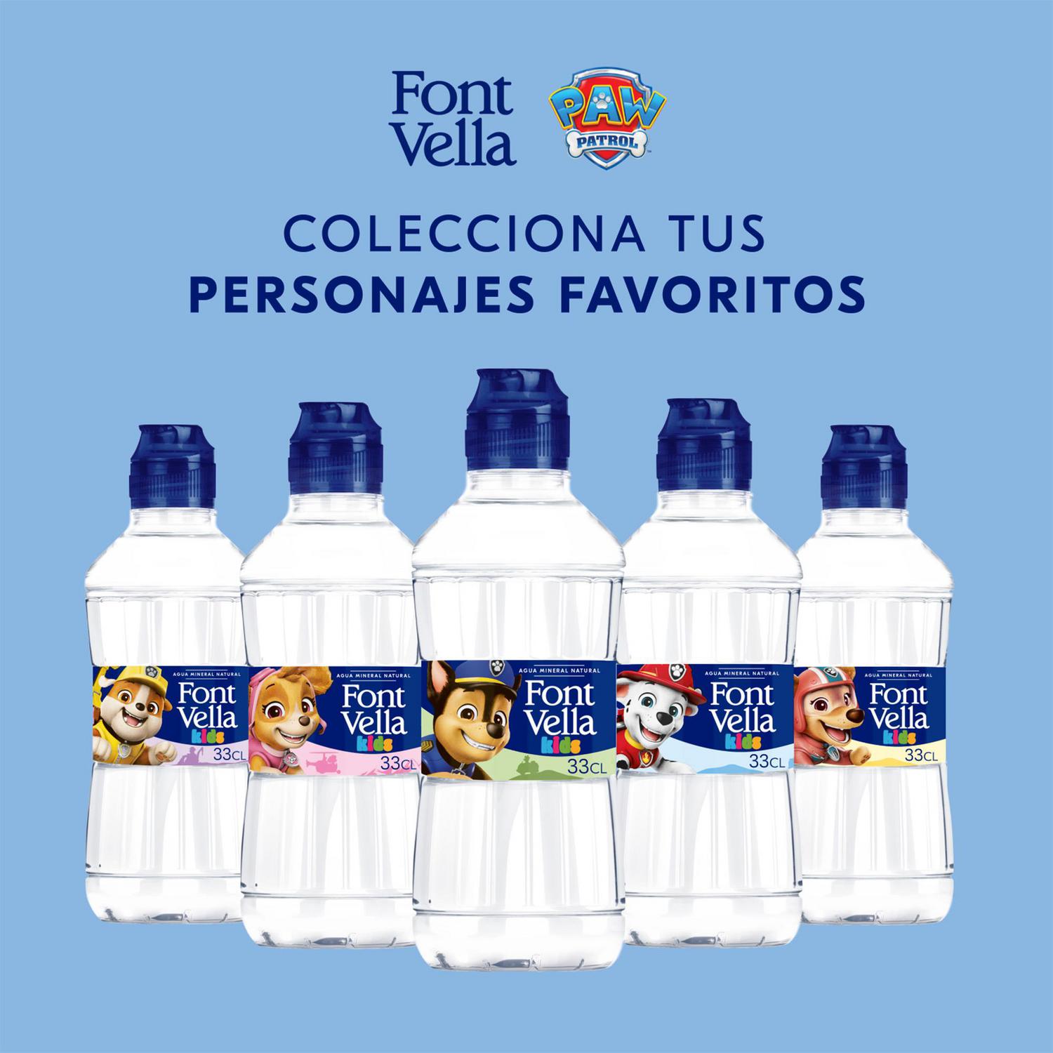 Agua mineral Font Vella tapón deportivo 33 cl.