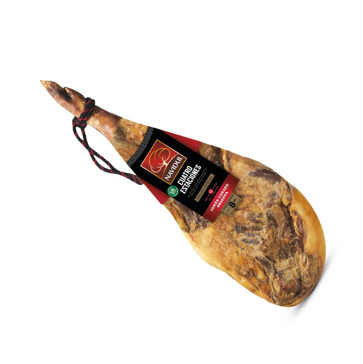 Jamón curado reserva Cuatro Estaciones Navidul pieza de 7 kg aprox